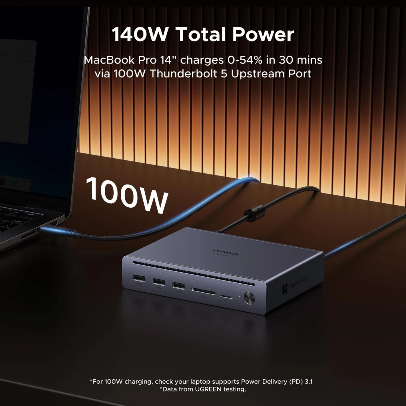 Ugreen Revodok Maxidok Thunderbolt 5-dokkingstasjon 10-i-1