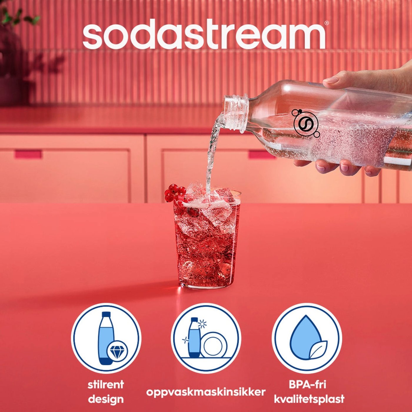 Sodastream Fizz & Refresh kullsyreflaske 2 × 1 L
