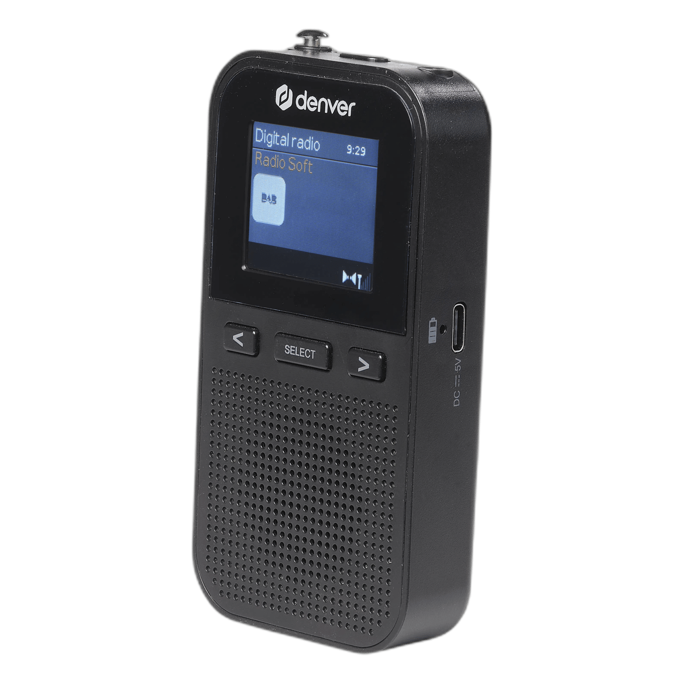 Denver Handhållen DAB+/FM-radio DAH-126MK2 Svart
