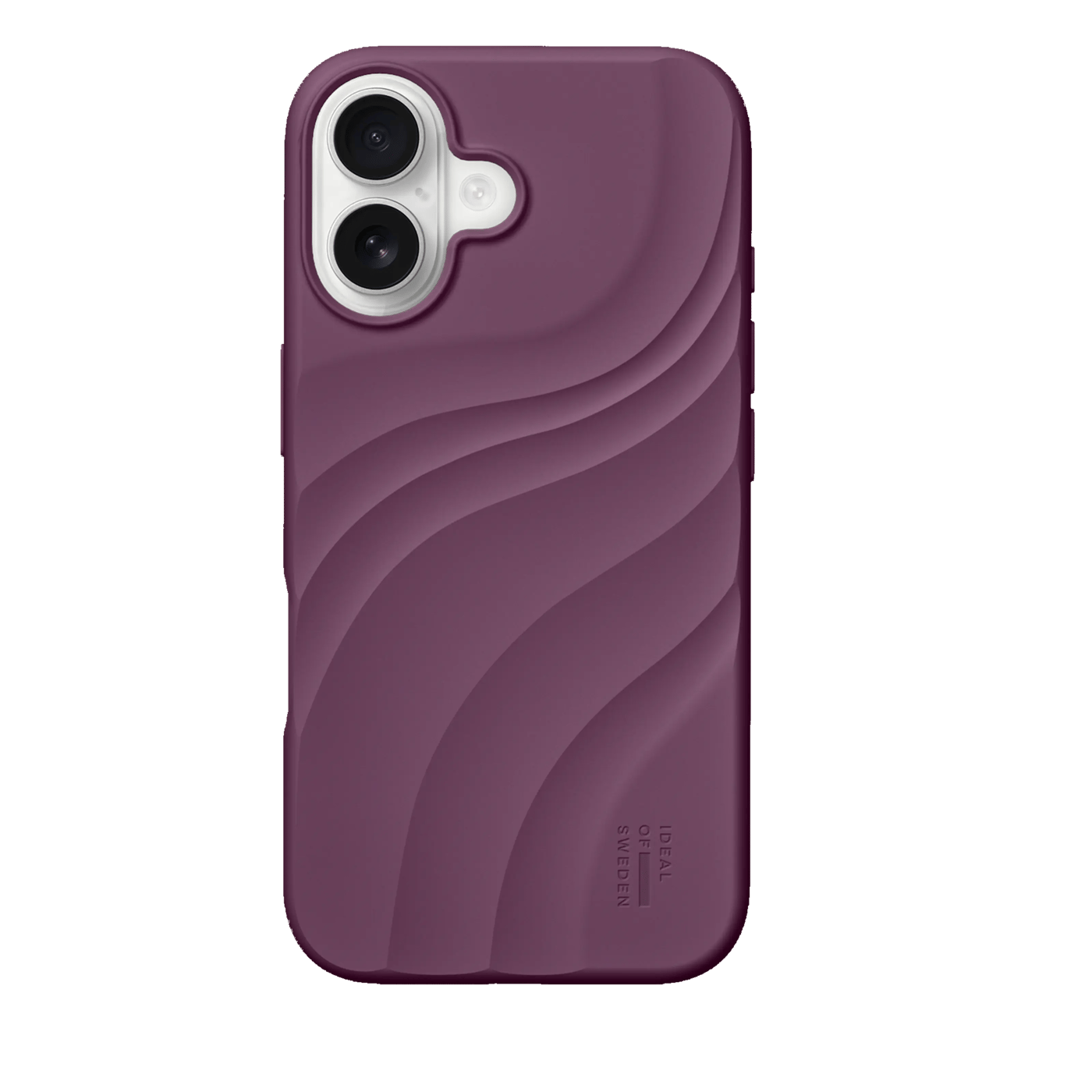 IDEAL OF SWEDEN Soft Swirl Silicone Case med MagSafe till iPhone 17 Velvet Plum