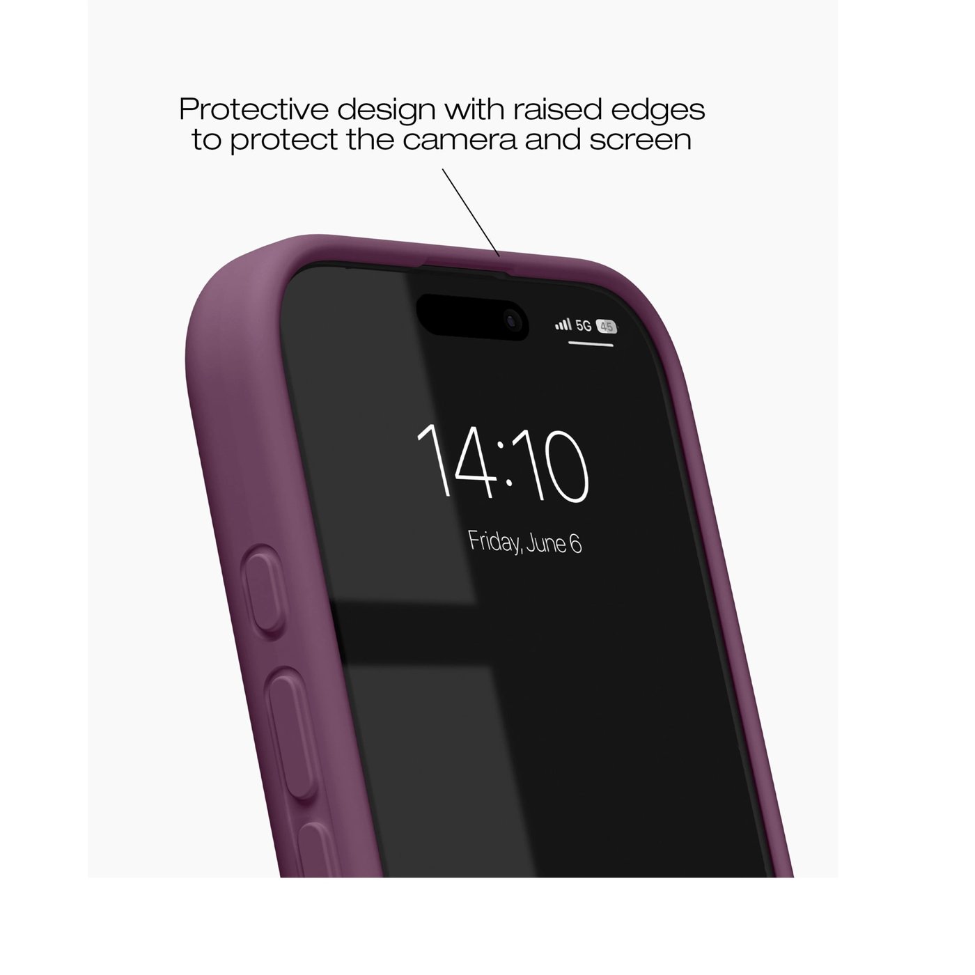 IDEAL OF SWEDEN Soft Swirl Silicone Case med MagSafe til iPhone 17 Velvet Plum