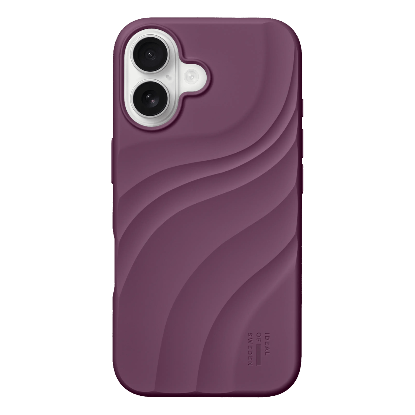 IDEAL OF SWEDEN Soft Swirl silikonskal med MagSafe för iPhone 16 Velvet Plum