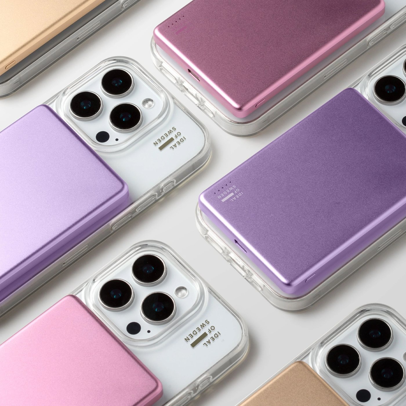 IDEAL OF SWEDEN Slim Powerbank MagSafe 5000 mAh Lavender Milk