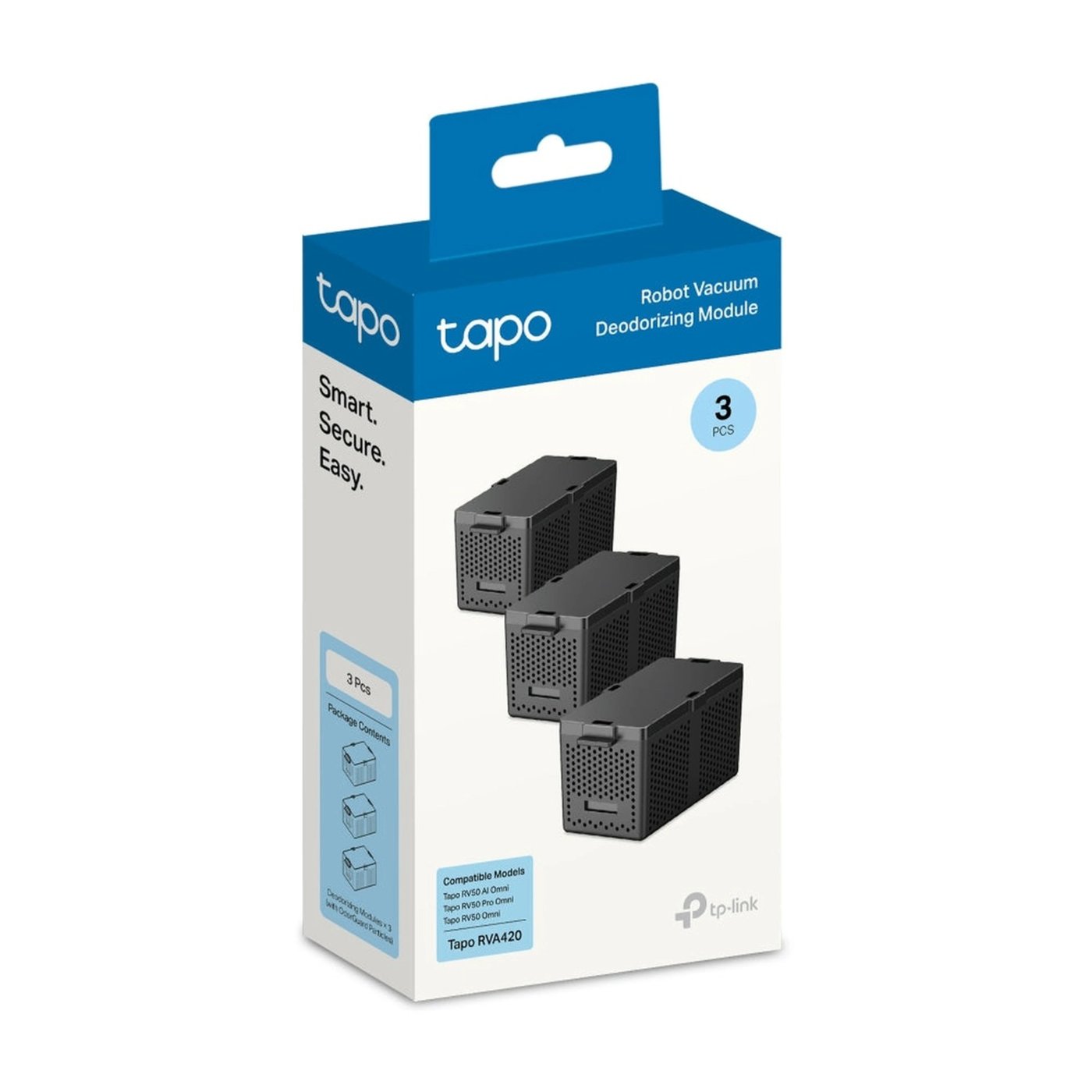 TP-Link Tapo RVA420 luktnøytraliserende modul 3-pakning