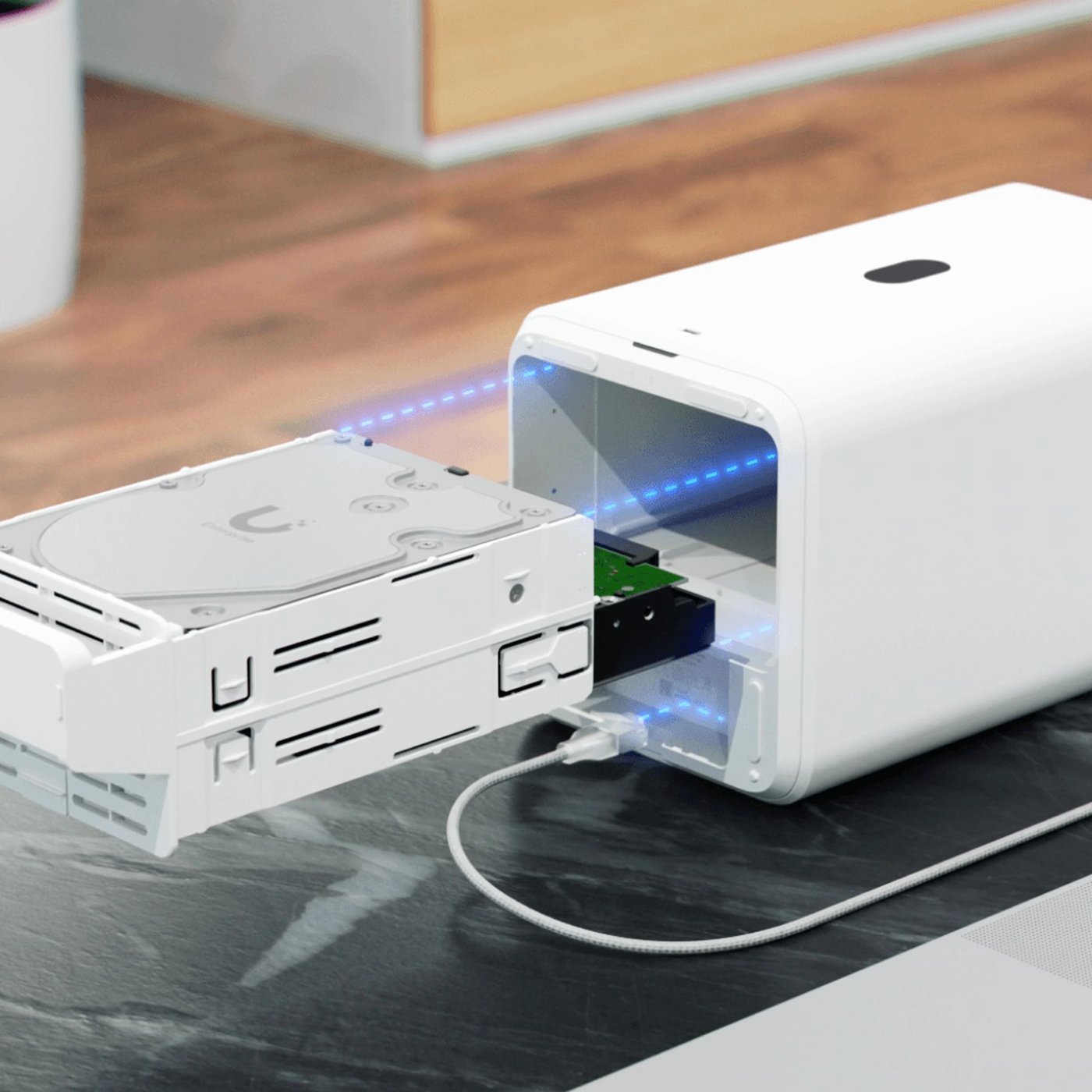 Ubiquiti UniFi UNAS 2 nätverkslagring Vit