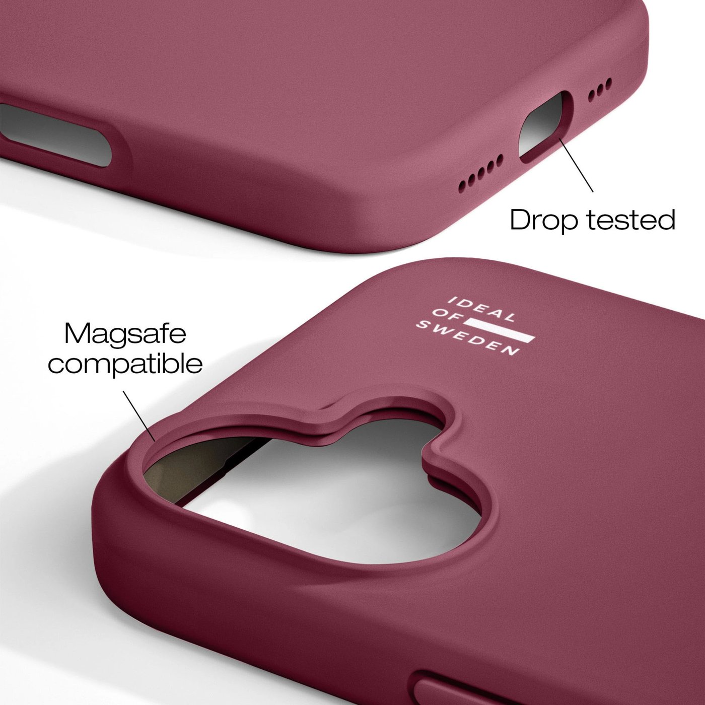 IDEAL OF SWEDEN MagSafe Silicone Case iPhone 17 Fine Wine