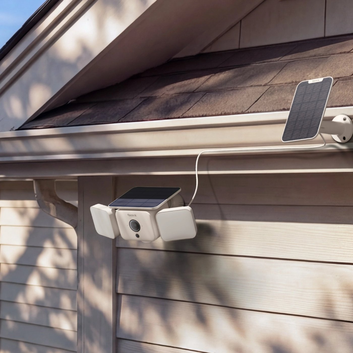 Reolink Solar Floodlight Cam trådløst overvåkingskamera med solpanel 2K