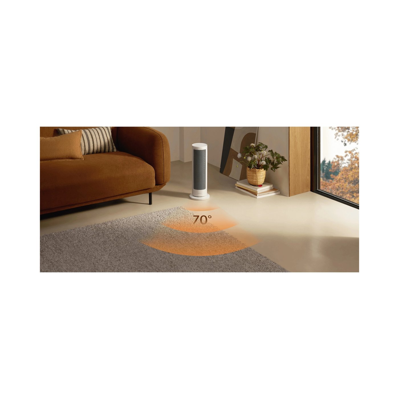 Xiaomi Smart Graphene Heater varmevifte 2000 W Hvit