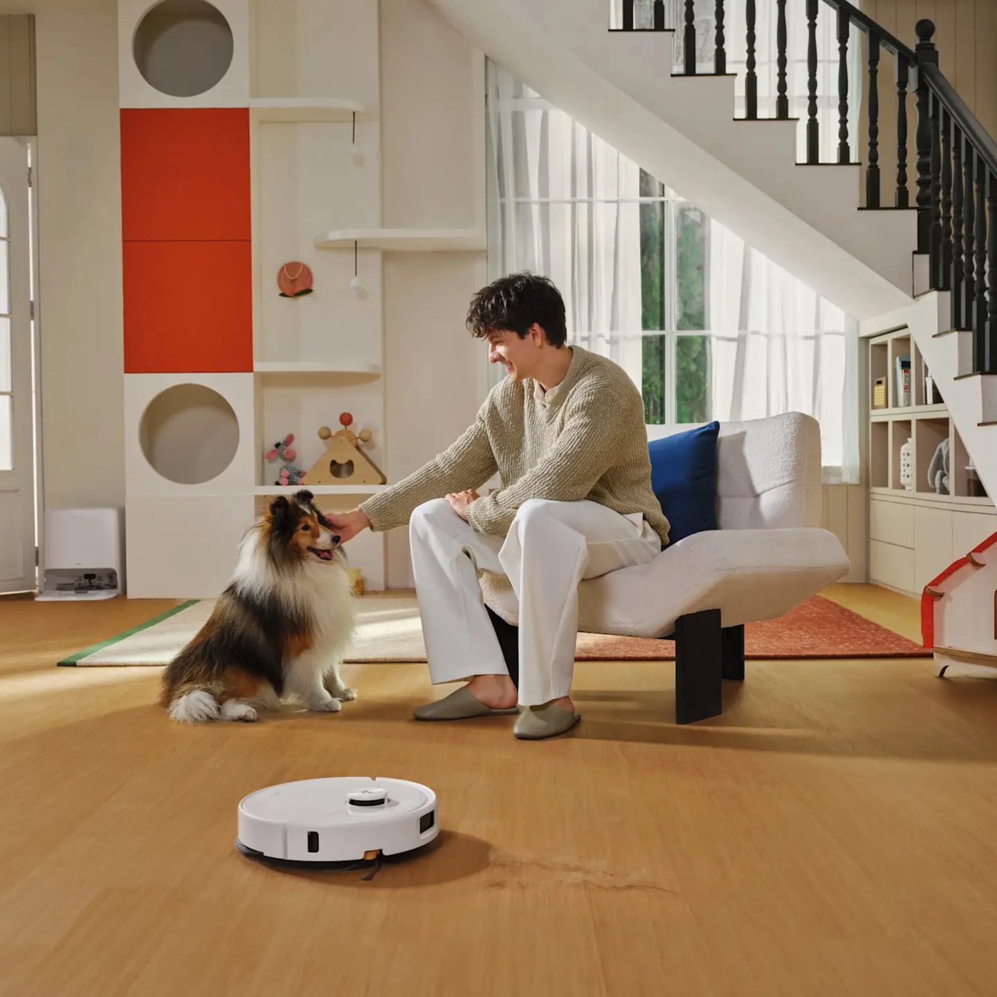 Roborock Qrevo 2 Pro robotstøvsuger med moppefunksjon Hvit