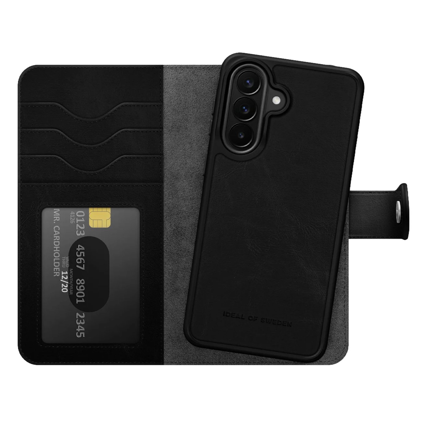IDEAL OF SWEDEN Magnet Wallet+ MagSafe-plånboksfodral Galaxy A37 Svart