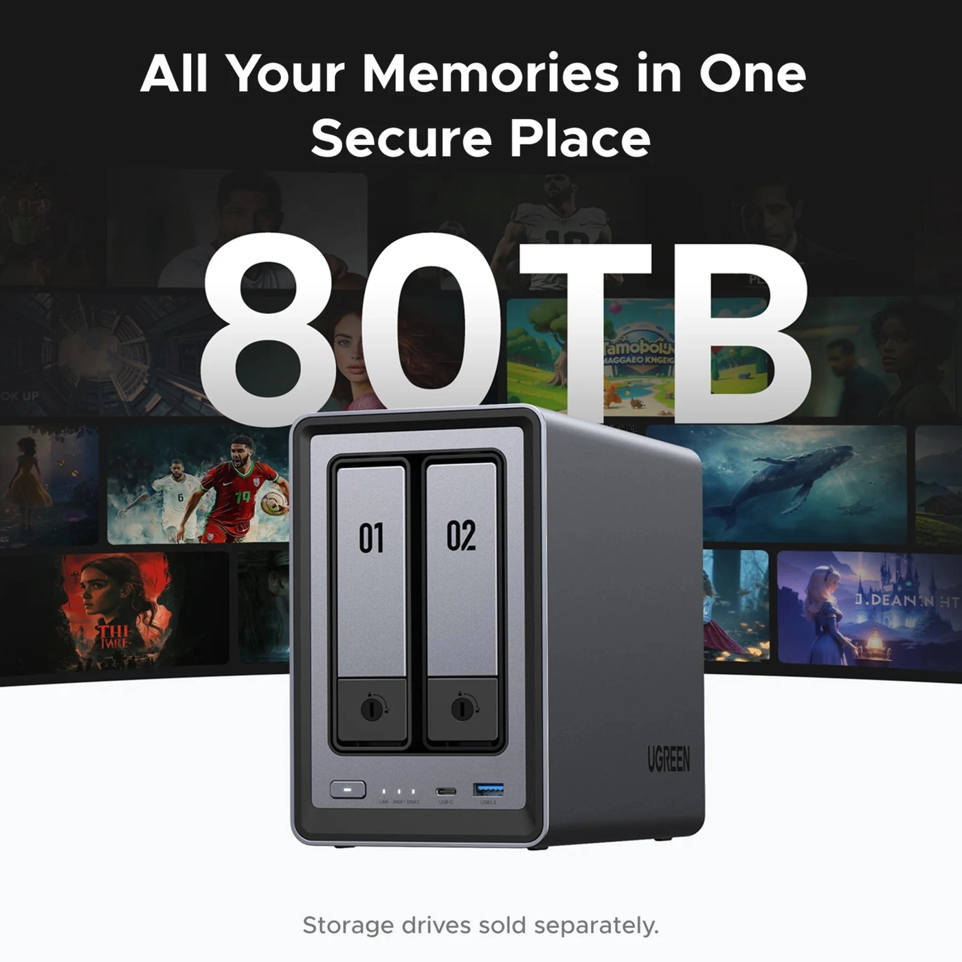 Ugreen NASync DXP2800 2-brønners NAS