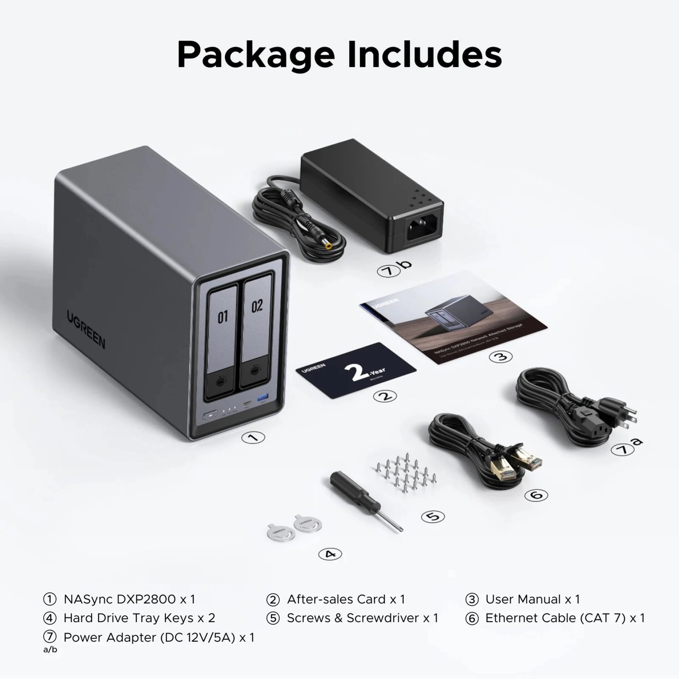 Ugreen NASync DXP2800 2-brønners NAS
