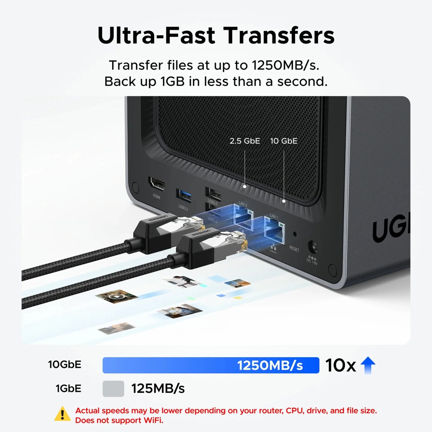 Ugreen NASync DXP4800 Plus 4-brønns NAS