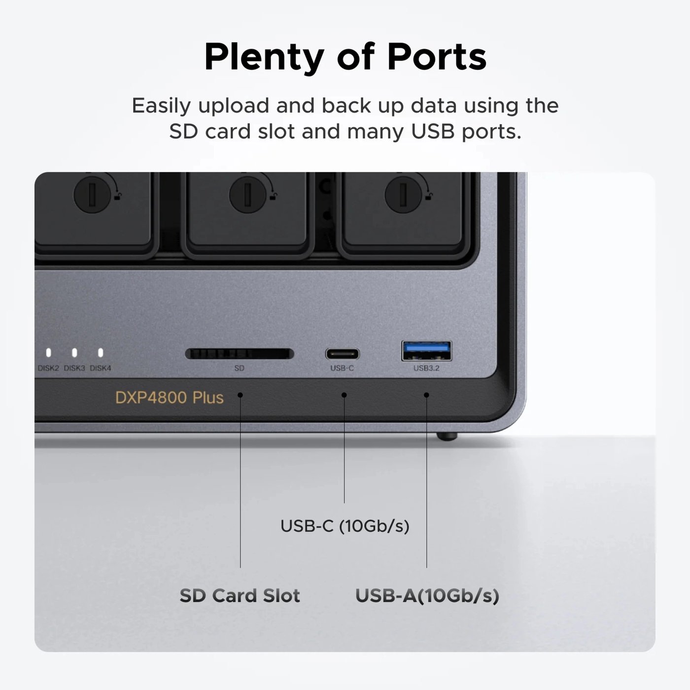 Ugreen NASync DXP4800 Plus 4-brønns NAS