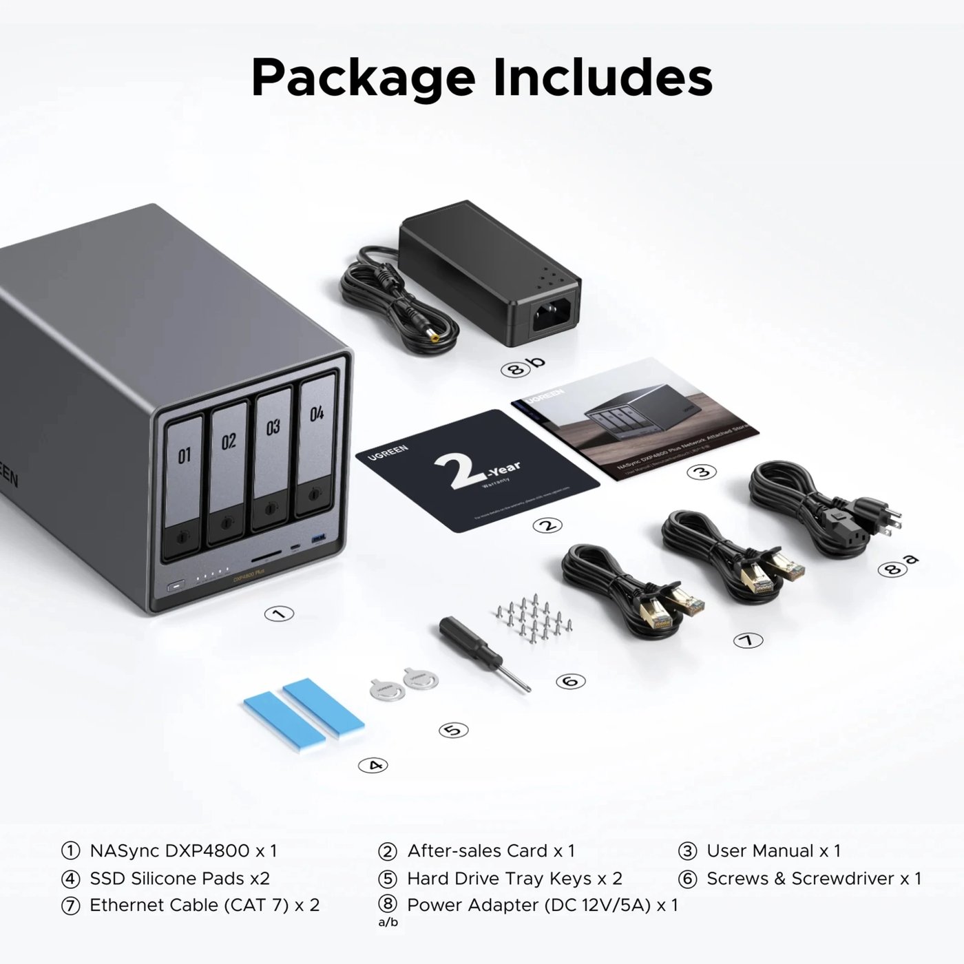 Ugreen NASync DXP4800 Plus 4-brønns NAS