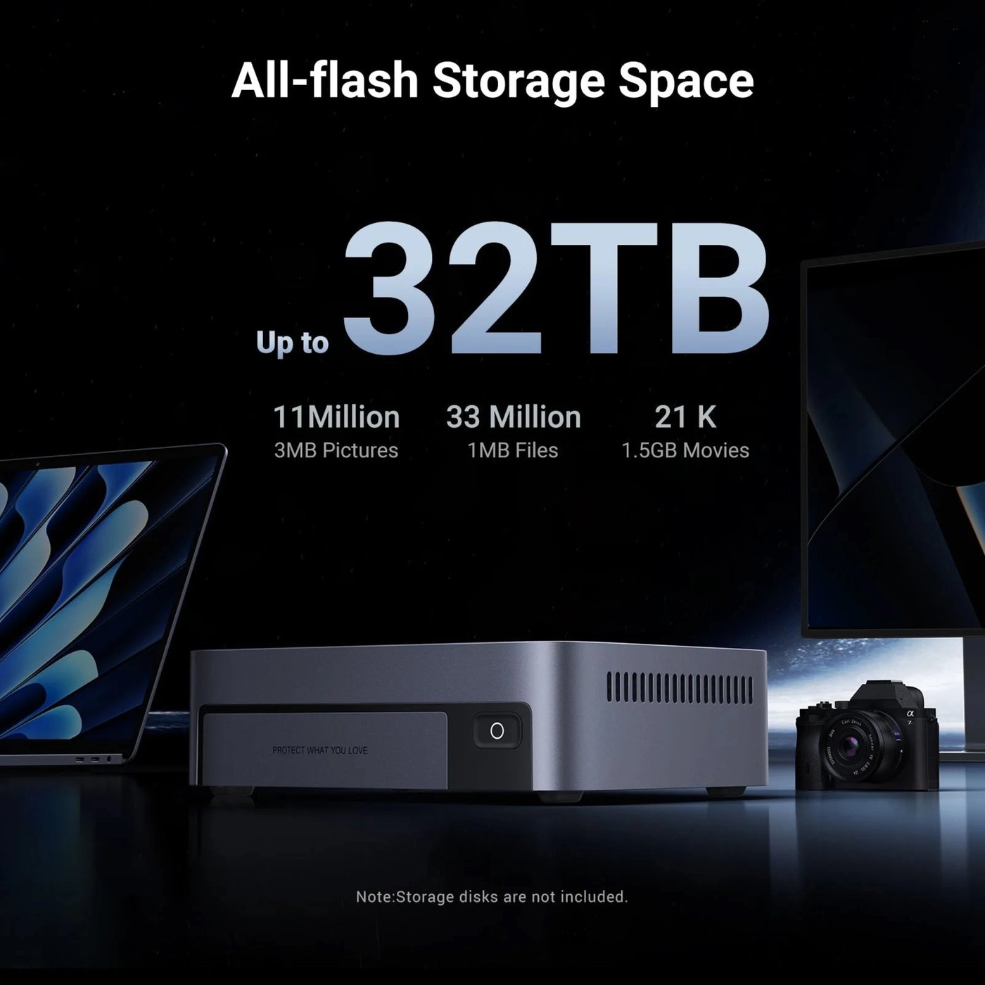 Ugreen NASync DXP480T Plus all-flash NAS med M.2 NVMe