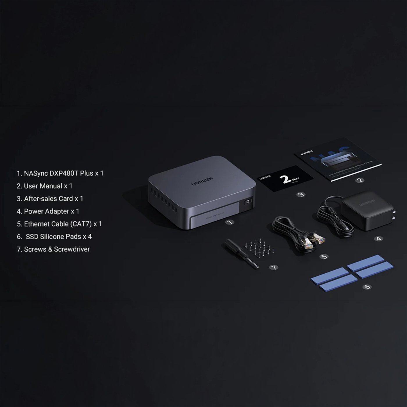 Ugreen NASync DXP480T Plus all-flash NAS med M.2 NVMe
