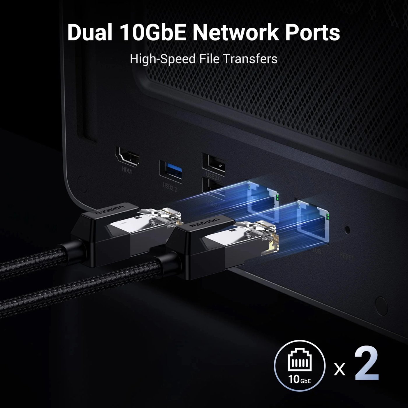 Ugreen NASync DXP8800 Plus 8-brønns NAS