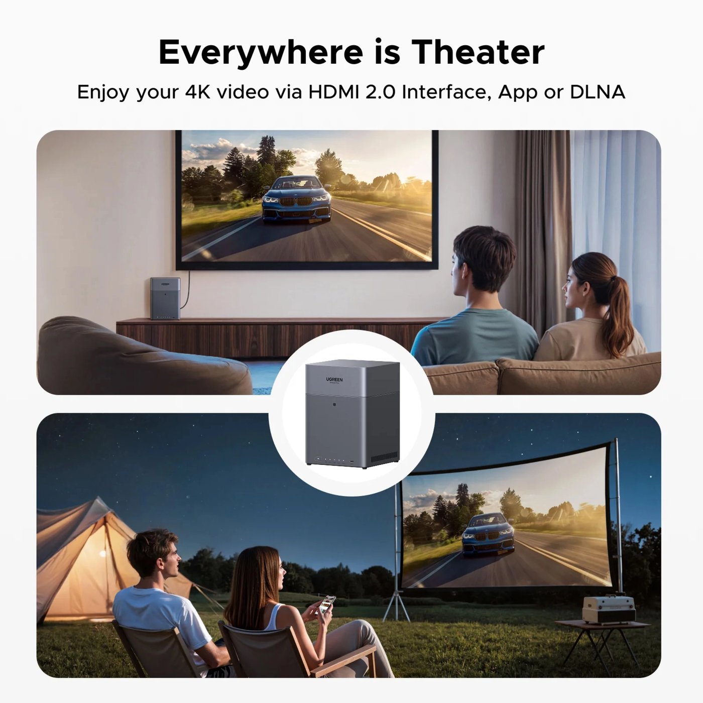 Ugreen NASync DH4300 Plus NAS med 4 spor