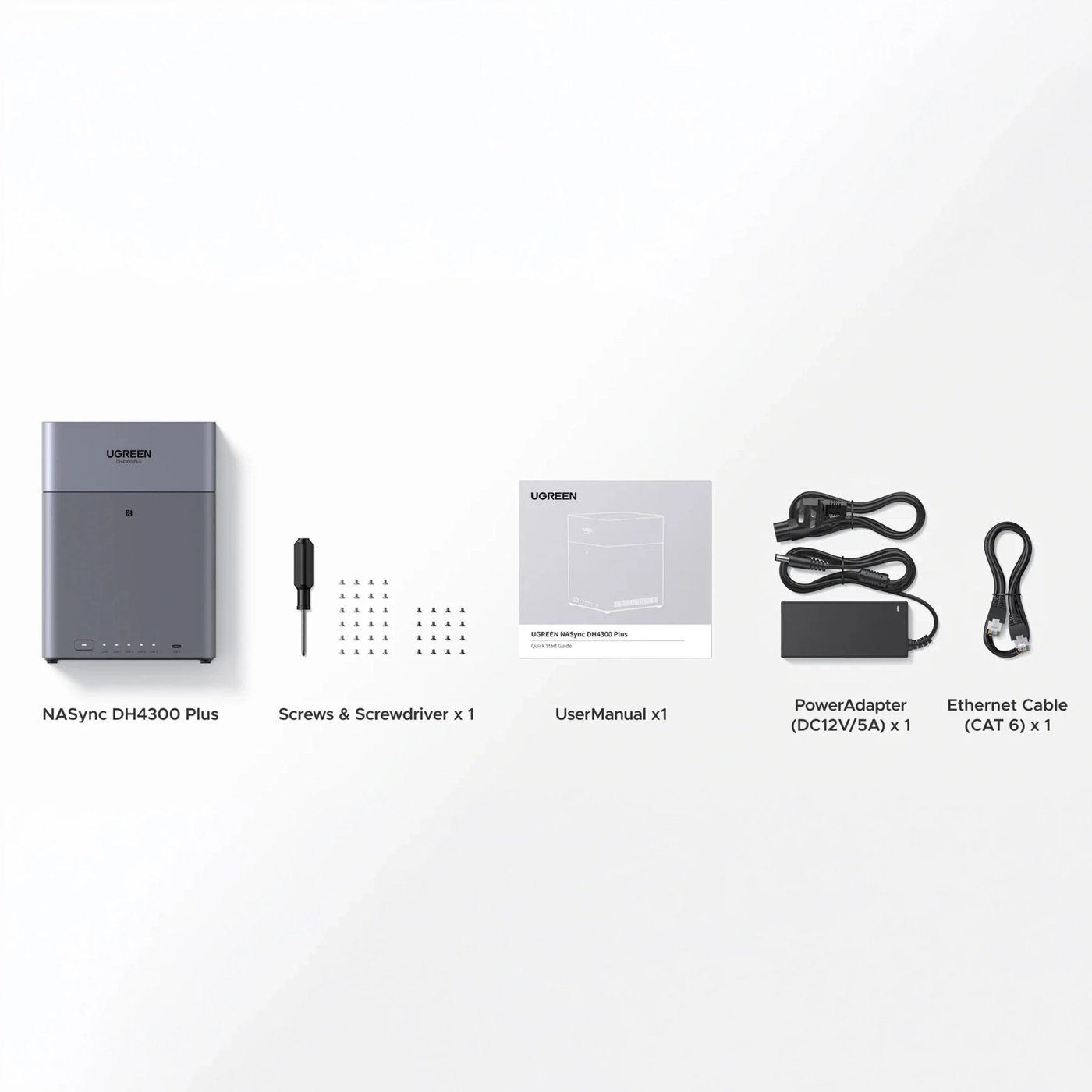 Ugreen NASync DH4300 Plus NAS med 4 spor