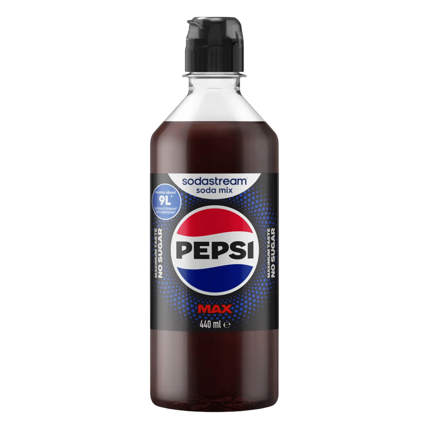 Sodastream Pepsi Max smakkoncentrat Ny 440 ml flaska