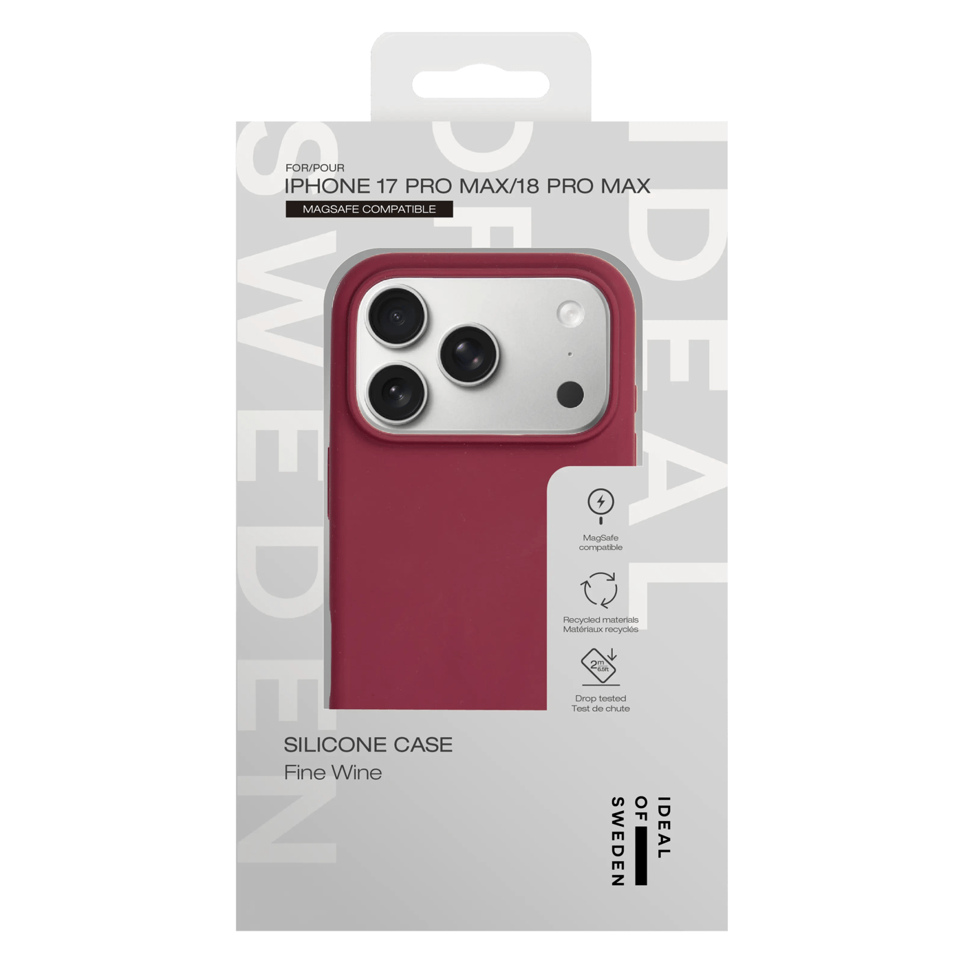 IDEAL OF SWEDEN Silicone MagSafe Case för iPhone 17 Pro Max / 18 Pro Max Fine Wine
