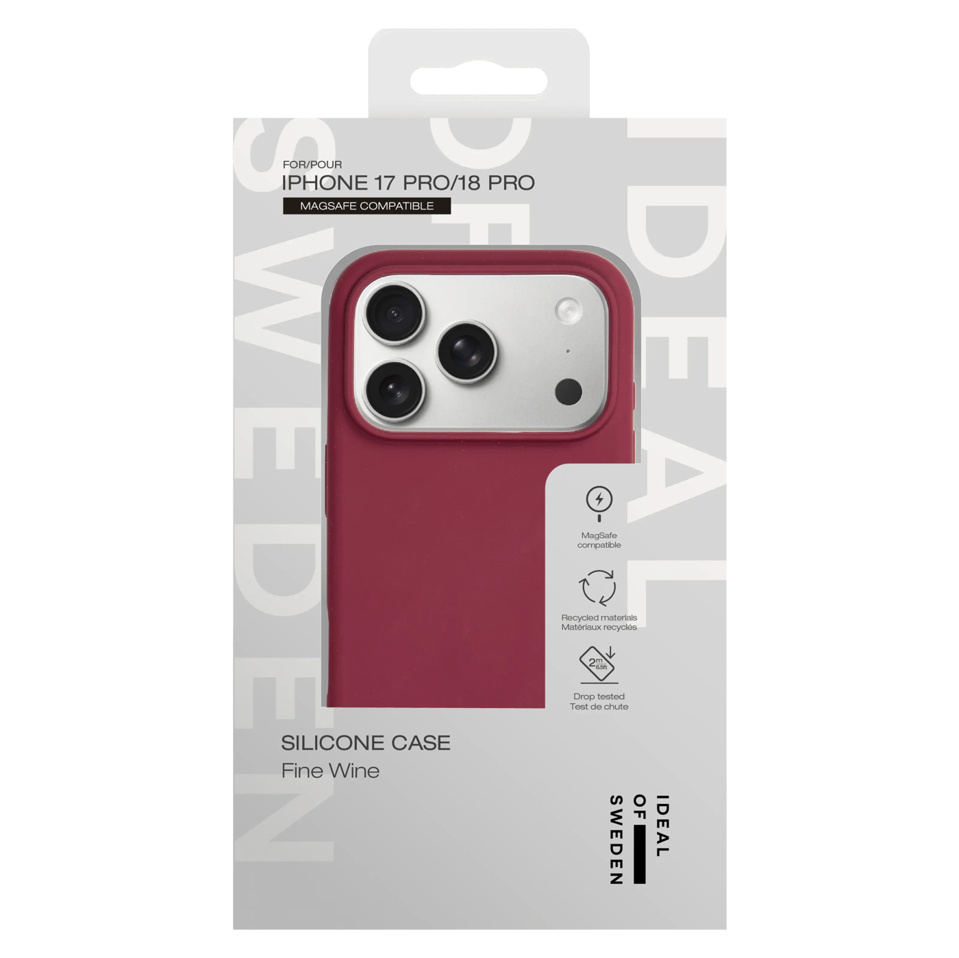 IDEAL OF SWEDEN Silicone MagSafe Case för iPhone 17 Pro / 18 Pro Fine Wine