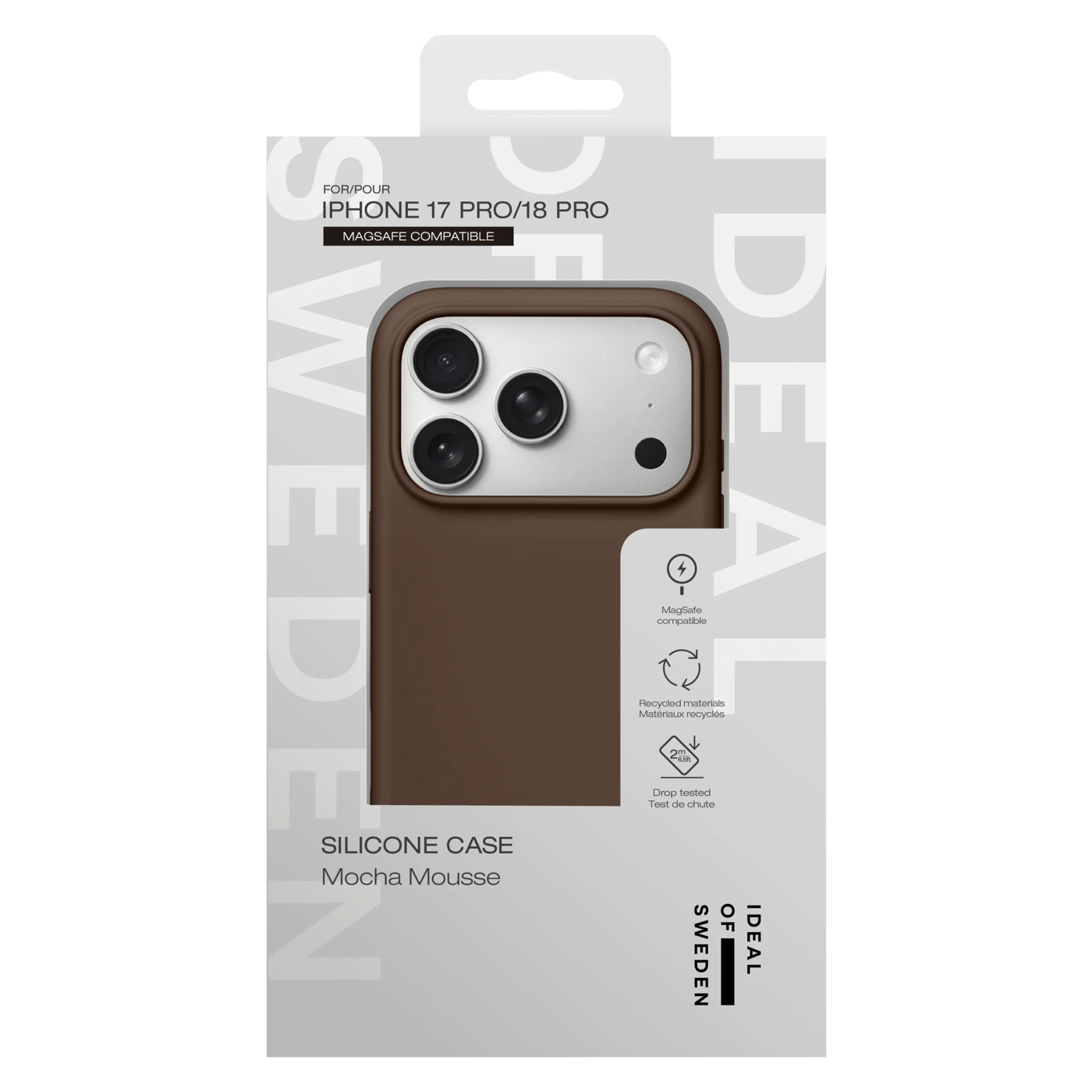 IDEAL OF SWEDEN Silicone MagSafe Case för iPhone 17 Pro / 18 Pro Mocha Mousse