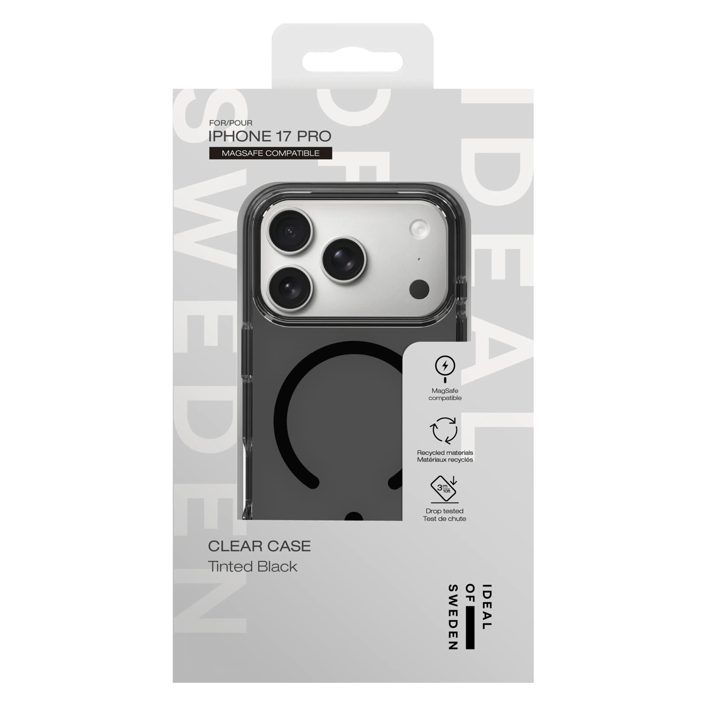 IDEAL OF SWEDEN Clear MagSafe Case för iPhone 17 Pro Max / 18 Pro Max Tinted Black