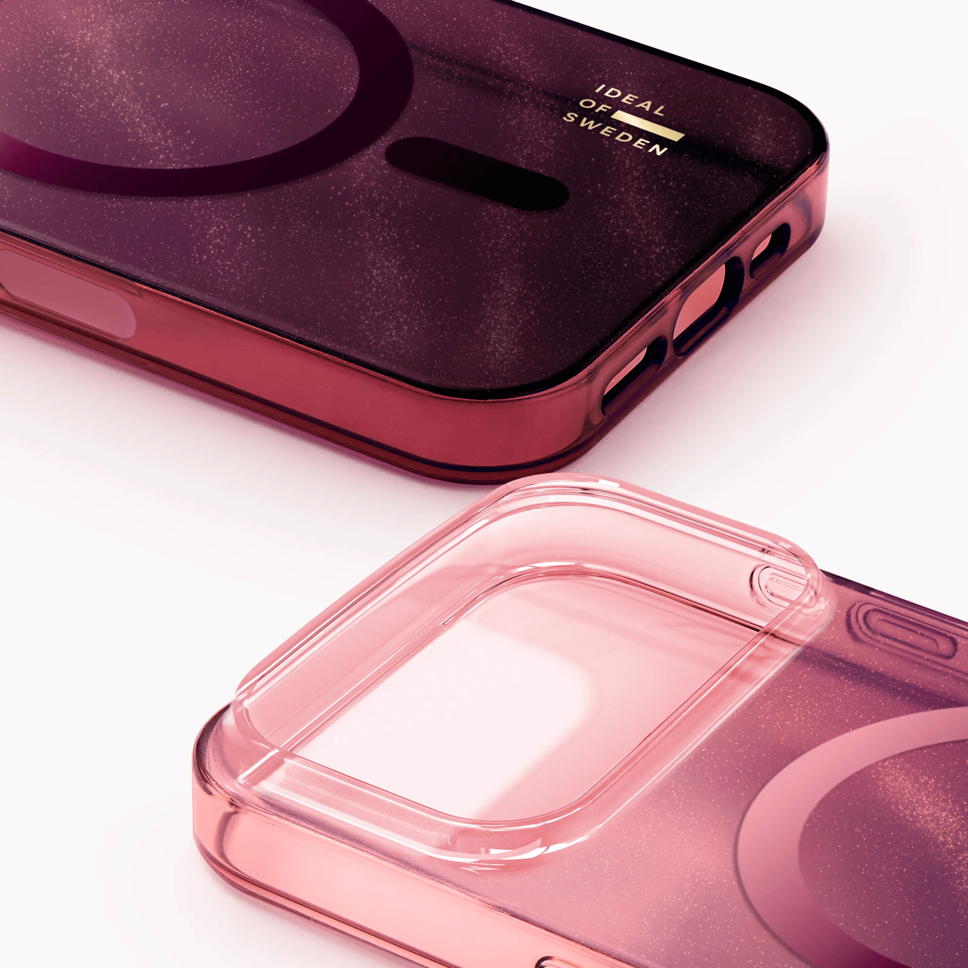 IDEAL OF SWEDEN Clear MagSafe Case för iPhone 17 Pro / 18 Pro Cherry Lacquer
