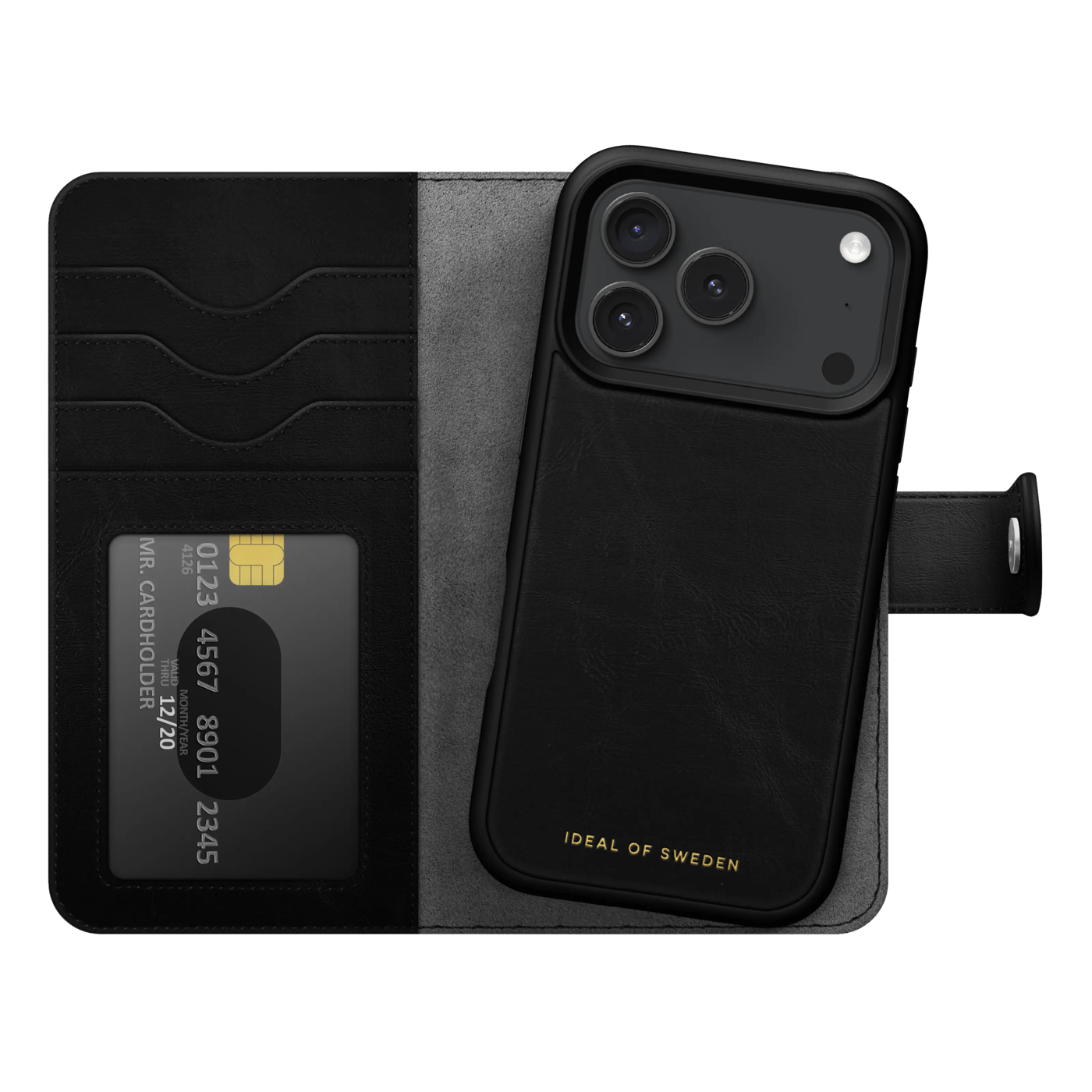 IDEAL OF SWEDEN Magsafe Magnet Wallet+ iPhone 17 Pro/18 Pro Svart