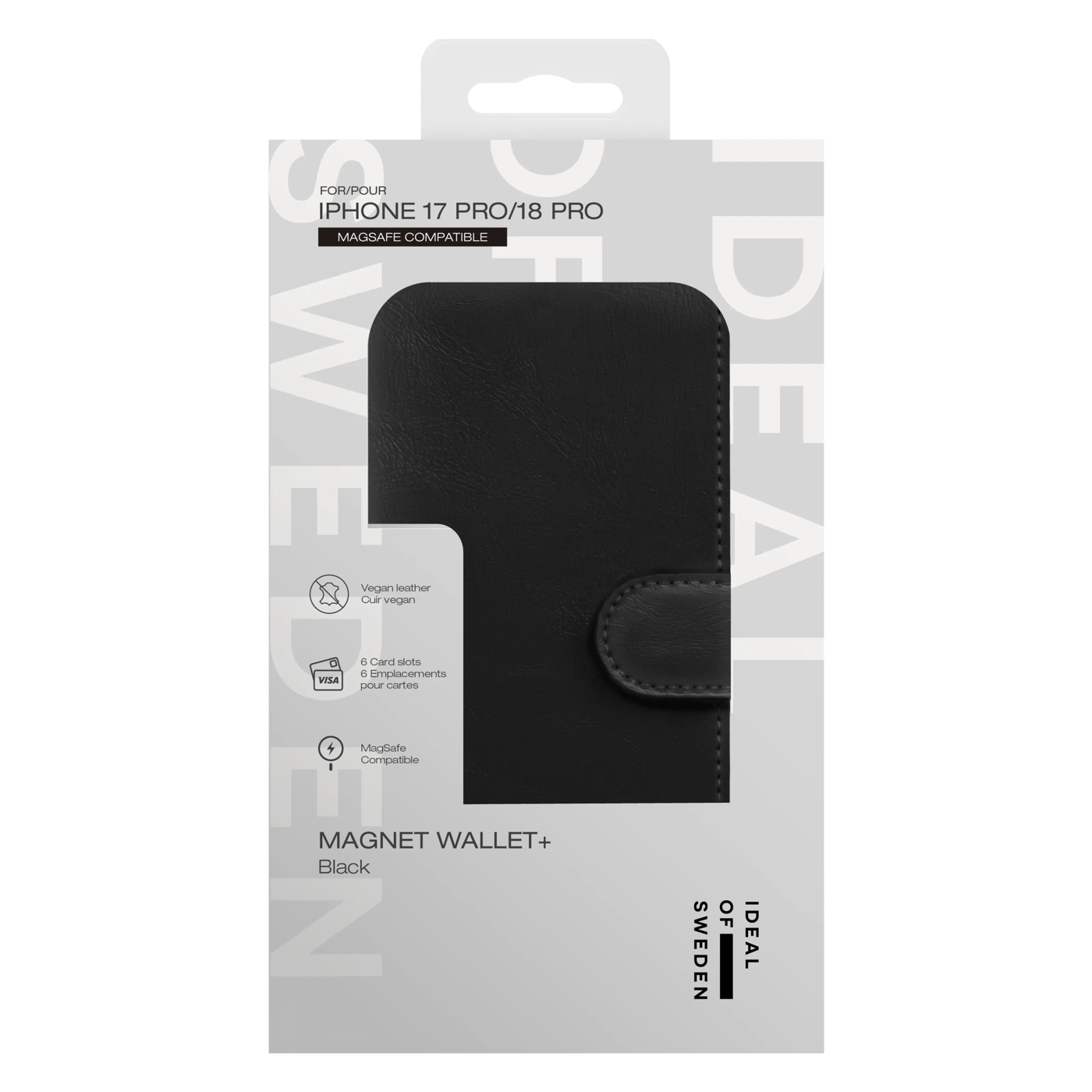 IDEAL OF SWEDEN Magsafe Magnet Wallet+ iPhone 17 Pro/18 Pro Svart
