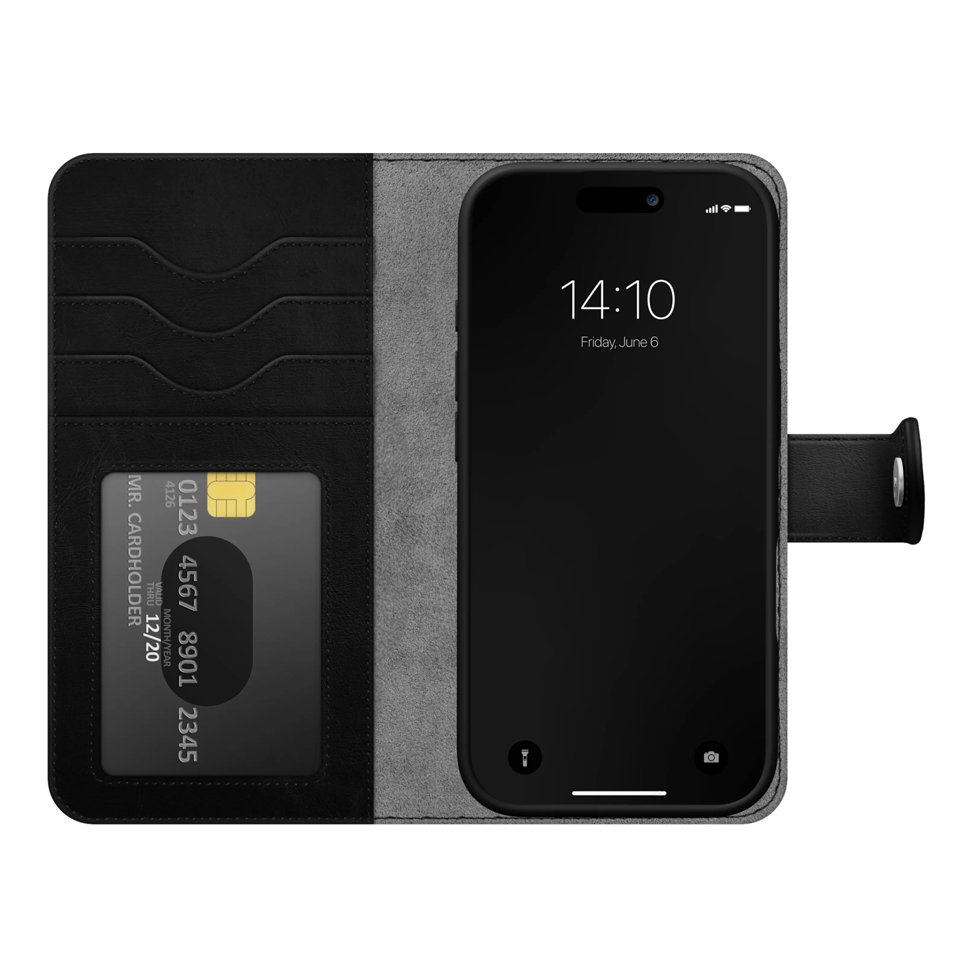 IDEAL OF SWEDEN Magnet Wallet+ lommebokdeksel iPhone 17/18 Pro Max Sort