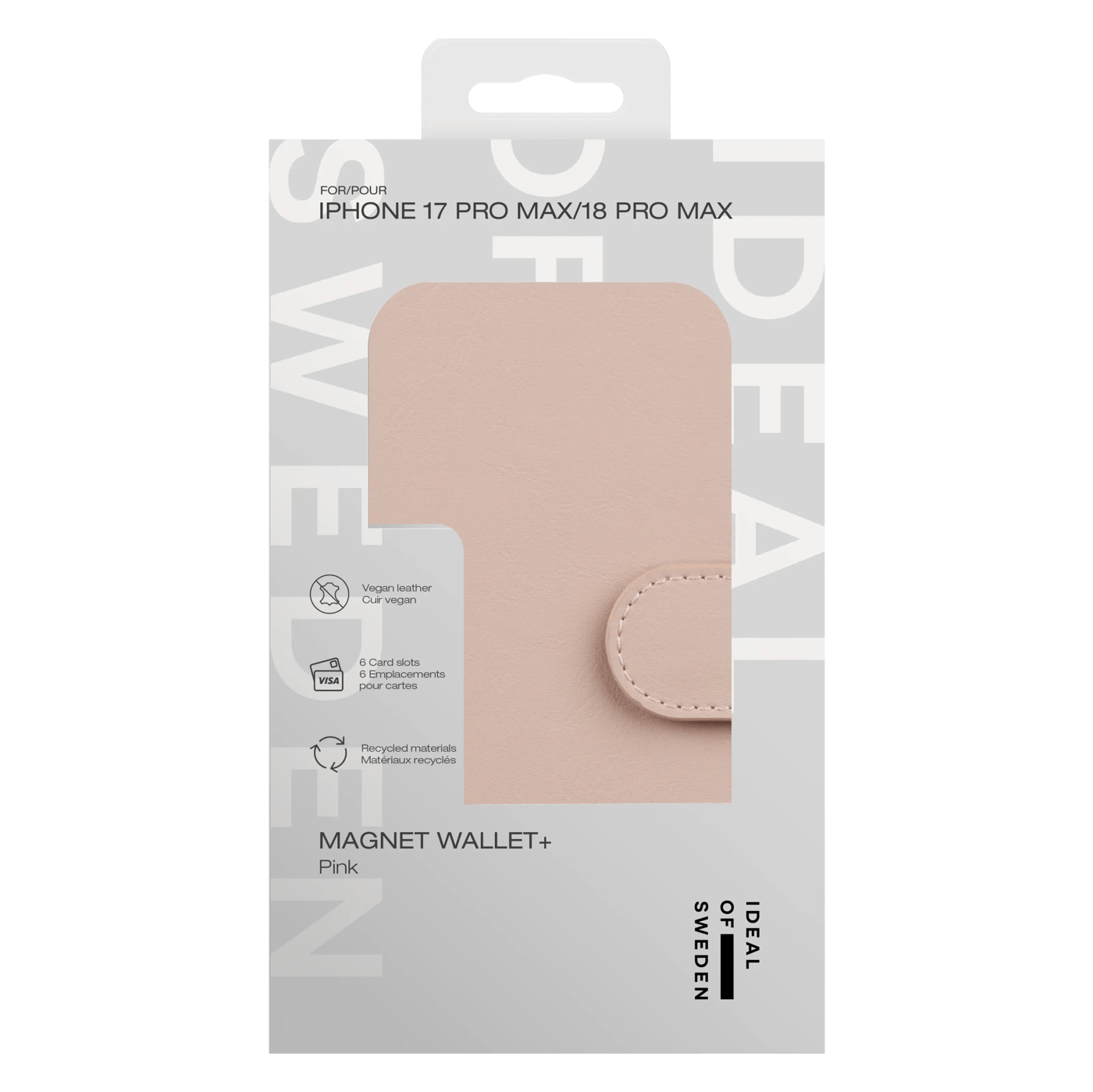 IDEAL OF SWEDEN Magsafe Magnet Wallet+ iPhone 17 Pro/18 Pro Rosa