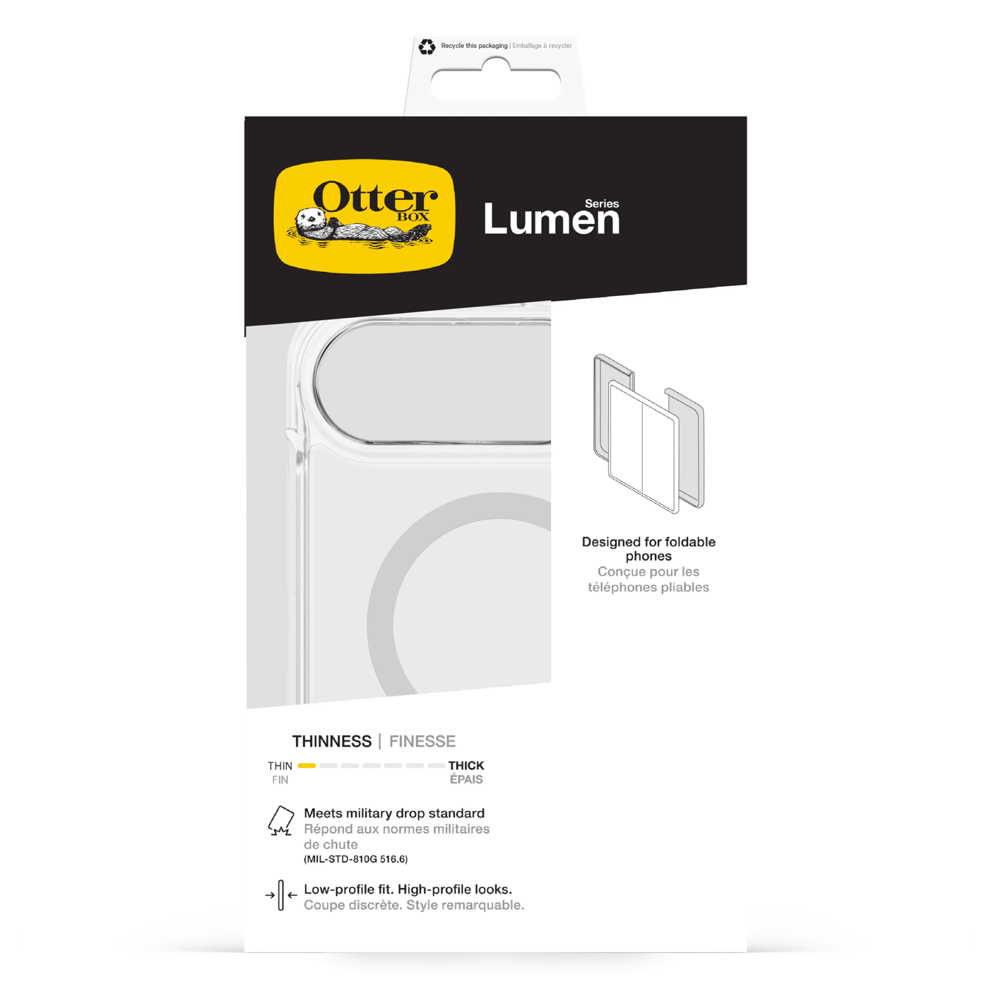 Otterbox iPhone Duo Lumen Series-deksel Transparent