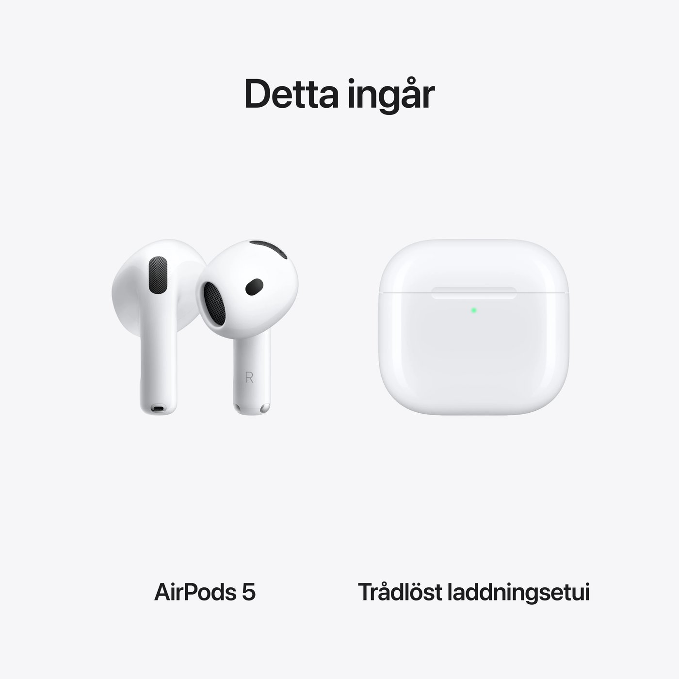 Apple AirPods 5 med trådlöst laddningsetui