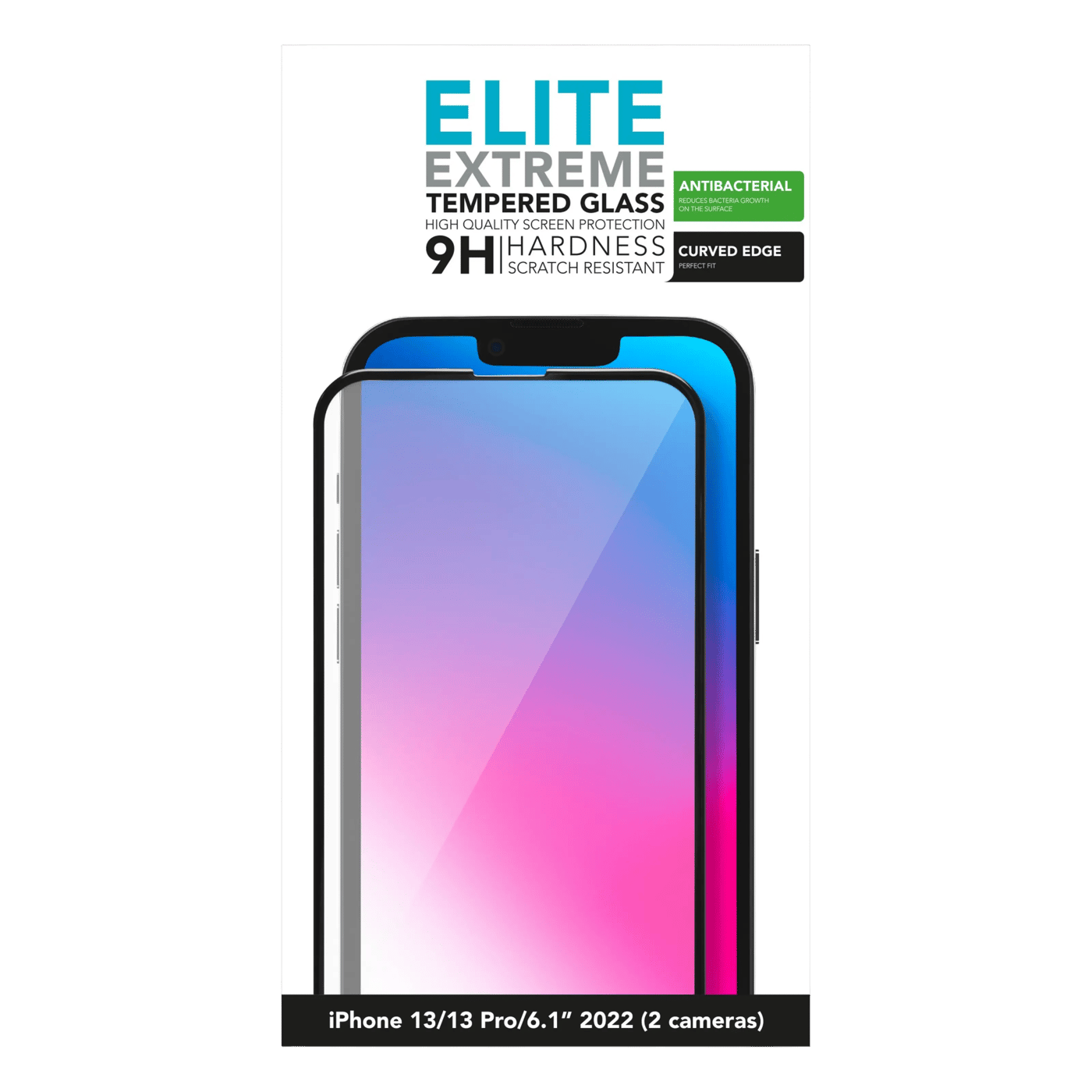 Linocell Elite Extreme Curved Skärmskydd för iPhone 13, 13 Pro, 14, 16e och 17e
