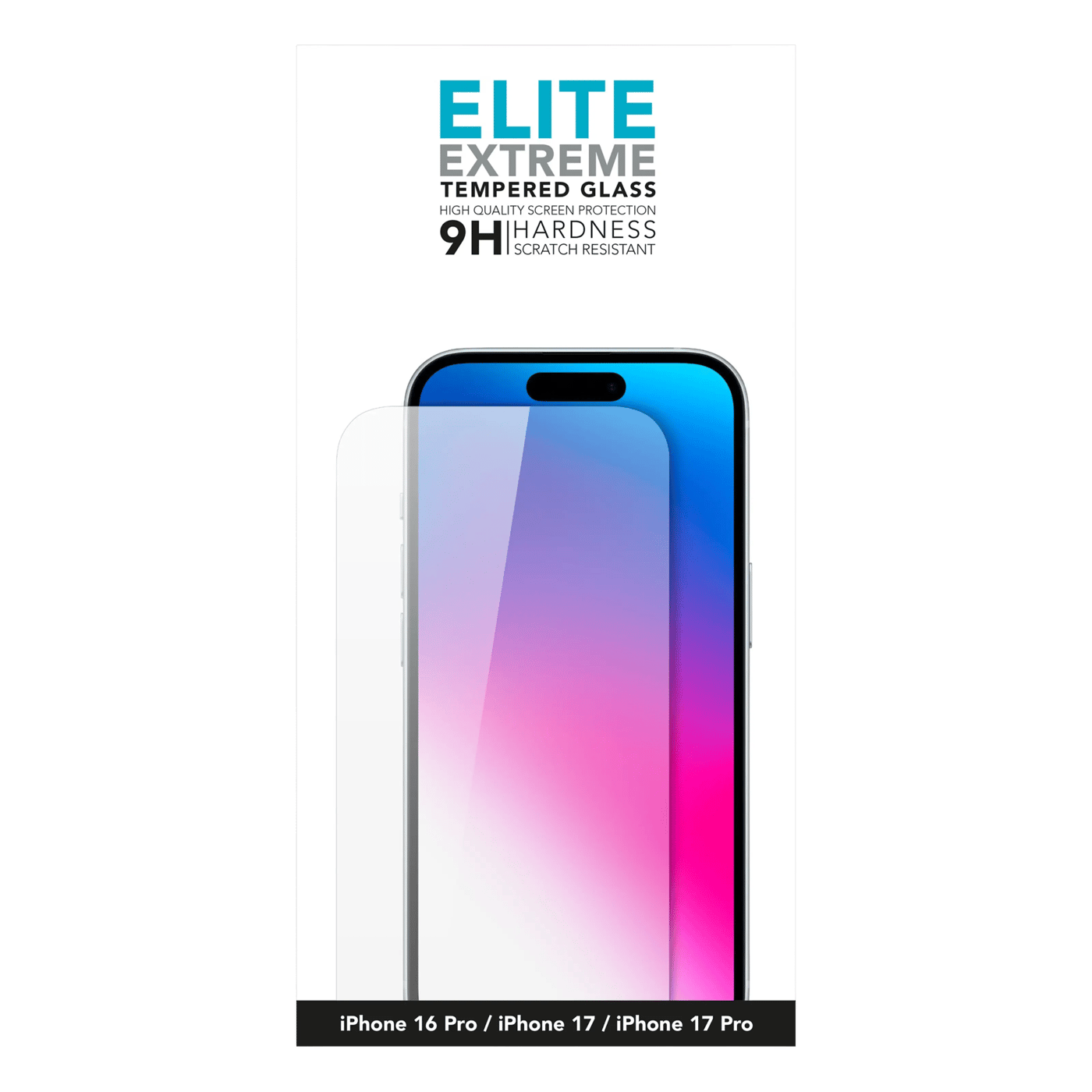 Linocell Elite Extreme Skjermbeskytter for iPhone 16 Pro, 17, 17 Pro og 18 Pro