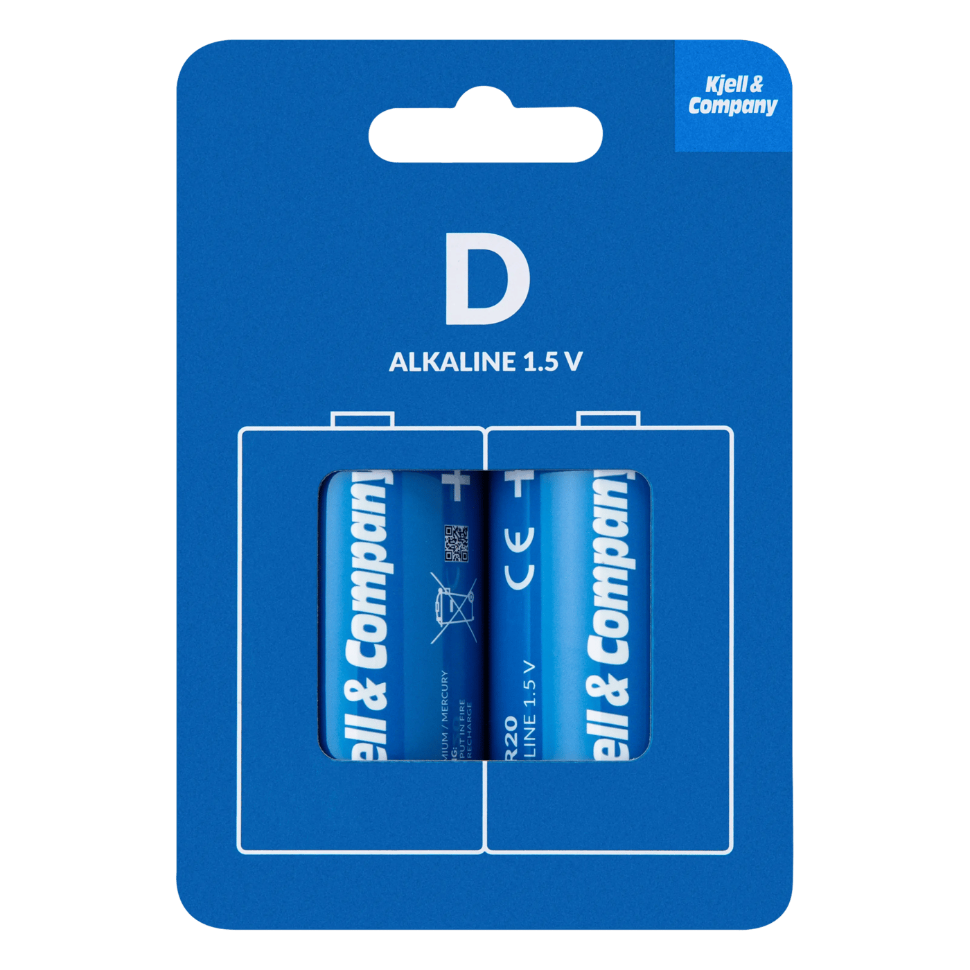 Kjell & Company D-batterier (LR20) 2-pack