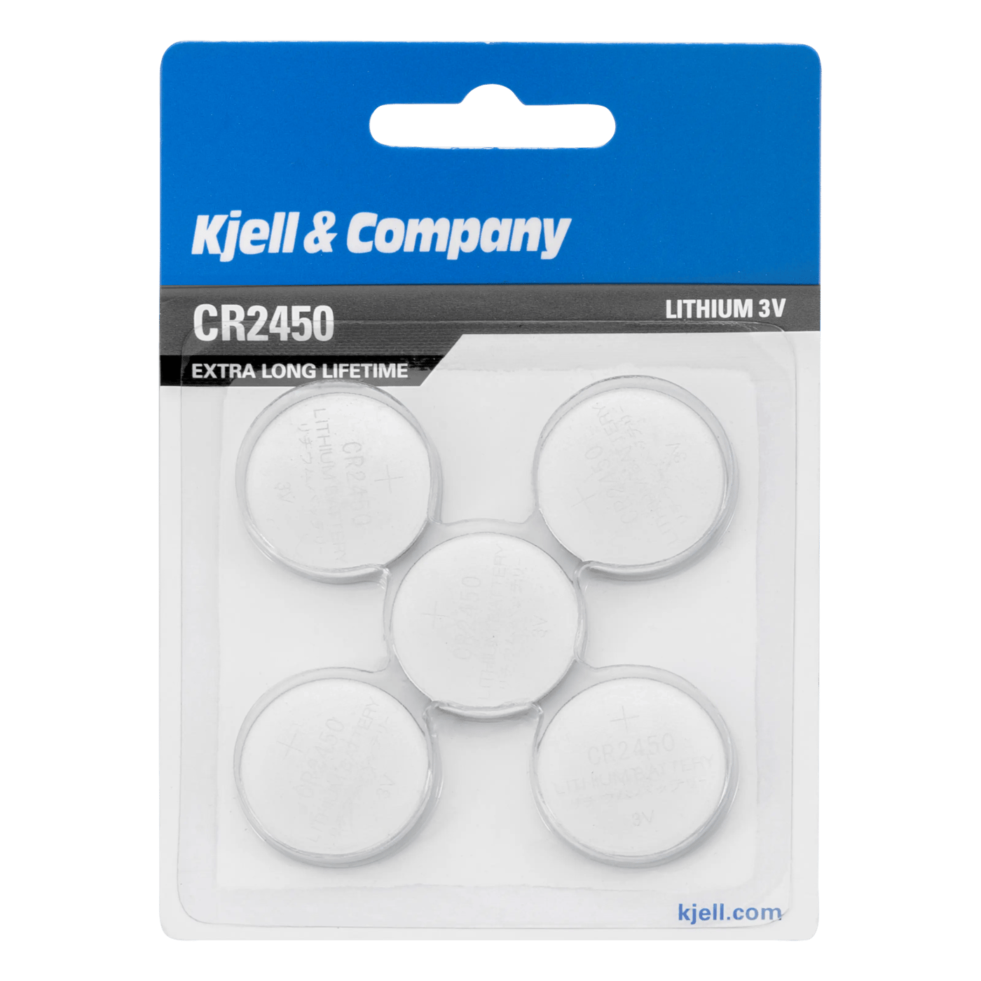 Kjell & Company Litiumbatteri CR2450 5-pack