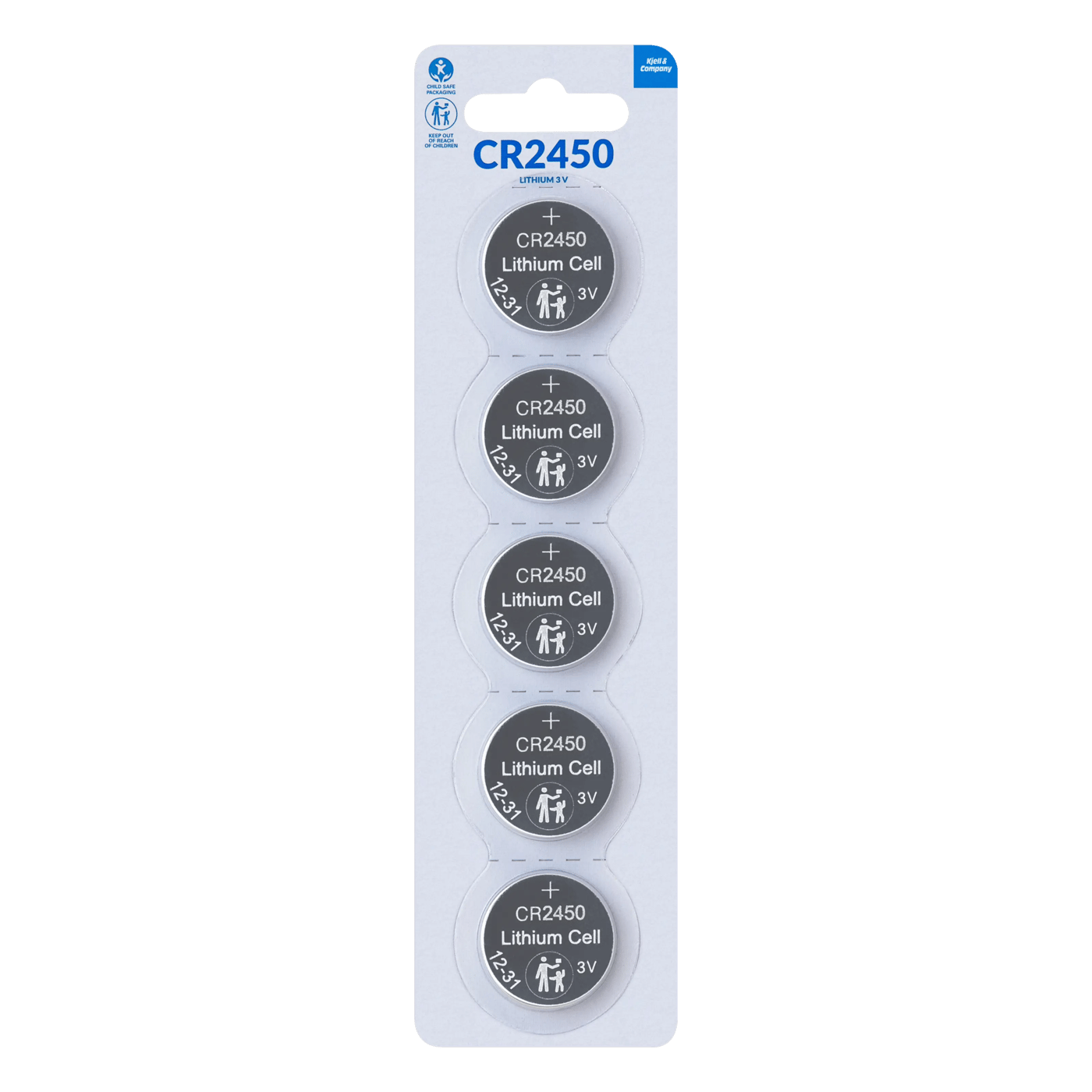 Kjell & Company Litiumbatteri CR2450 5-pack