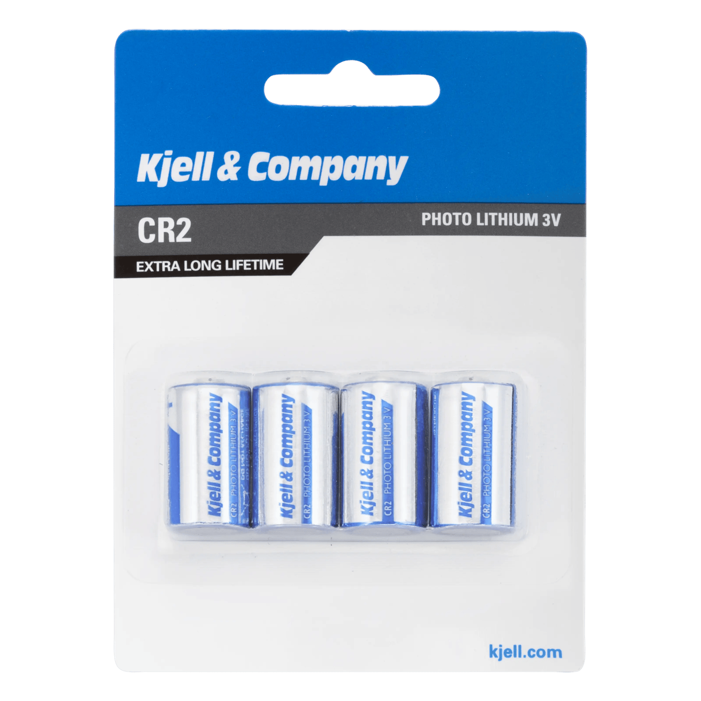 Kjell & Company CR2 Litiumbatteri 4-pack