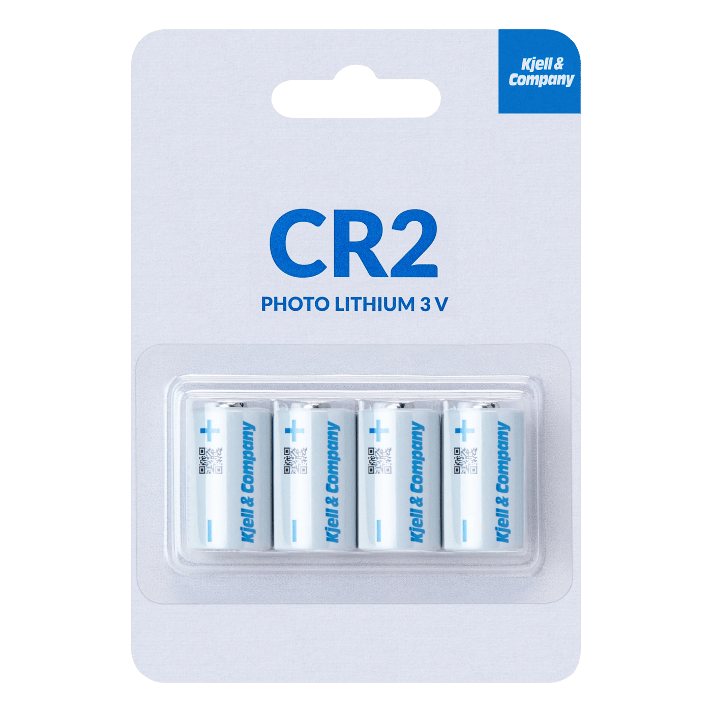 Kjell & Company CR2 Litiumbatteri 4-pack