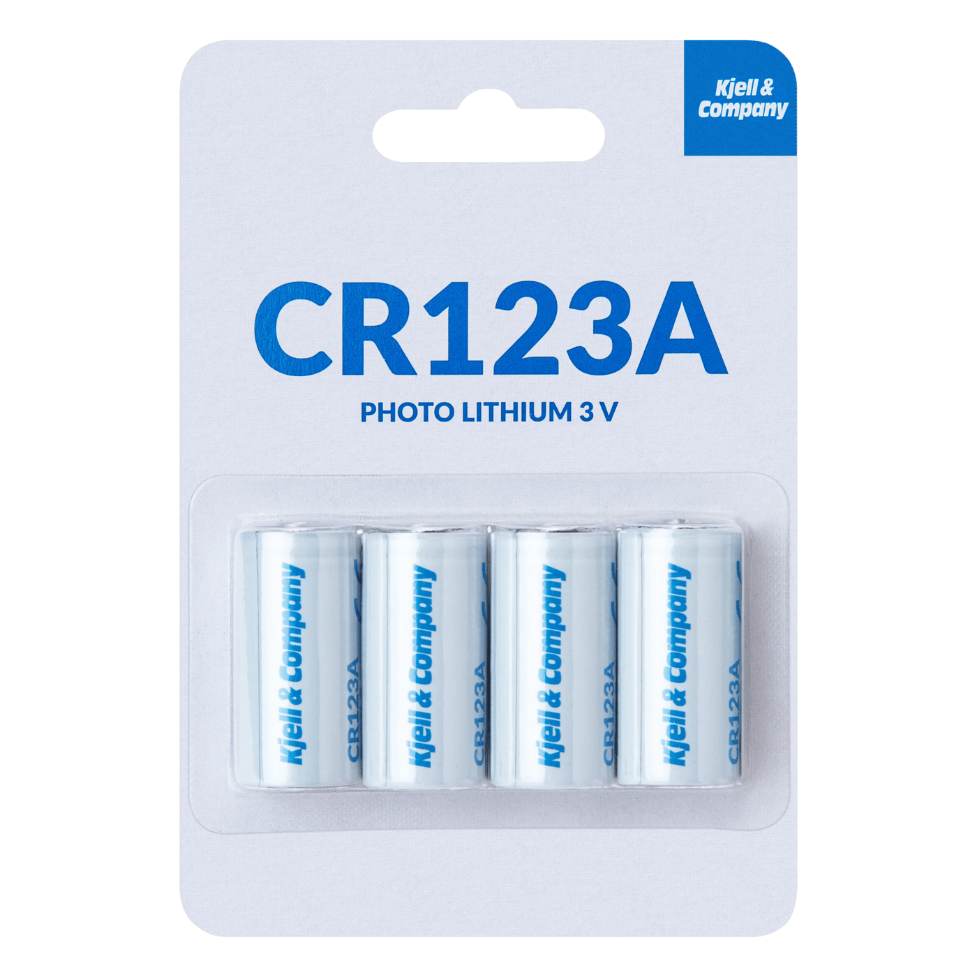 Kjell & Company CR123A Litiumbatteri 4-pack