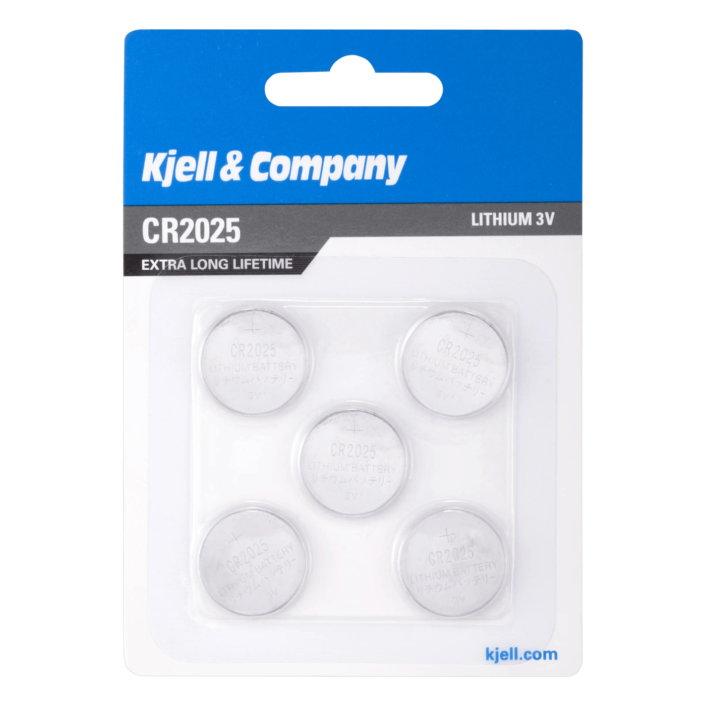 Kjell & Company Litiumbatteri CR2025 5-pack