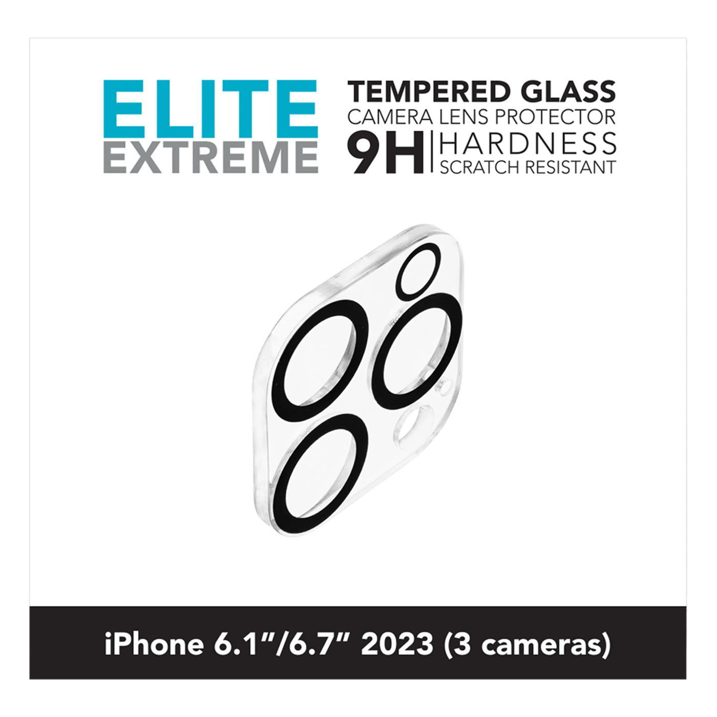 Linocell Elite Extreme Beskyttelse for kameramodulen på iPhone 15 Pro og 15 Pro Max