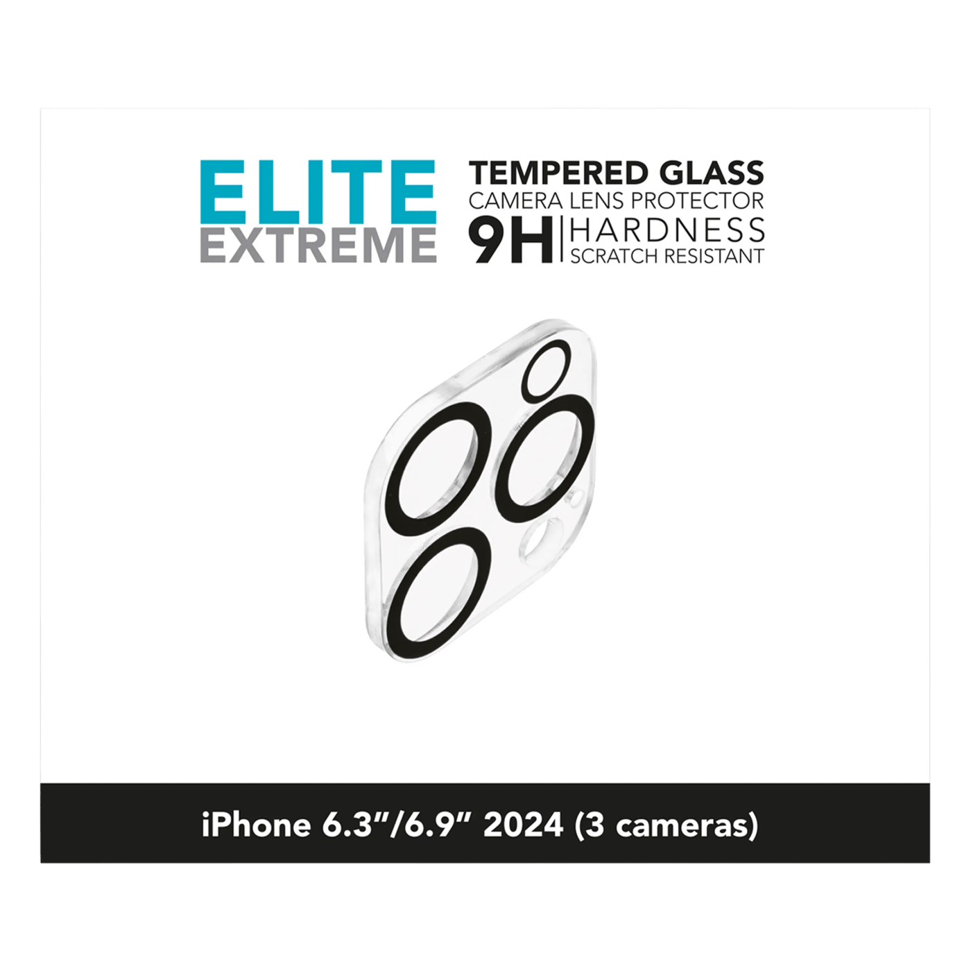 Linocell Elite Extreme Beskyttelse for kameramodulen iPhone 16 Pro og 16 Pro Max