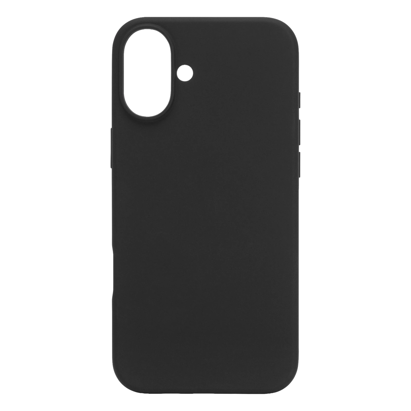Linocell Rubber case for iPhone 16 Plus Svart