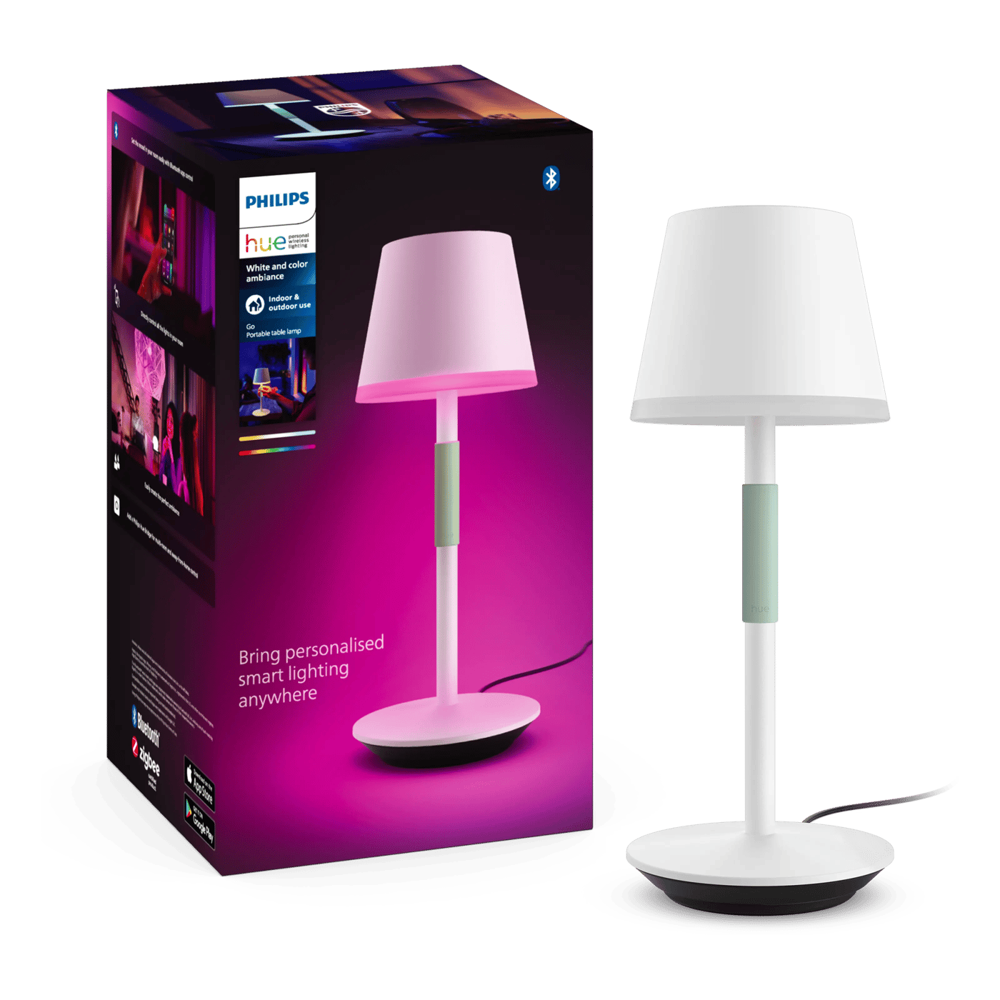 Philips Hue Hue Go Portabel bordslampa 530 lm Vit