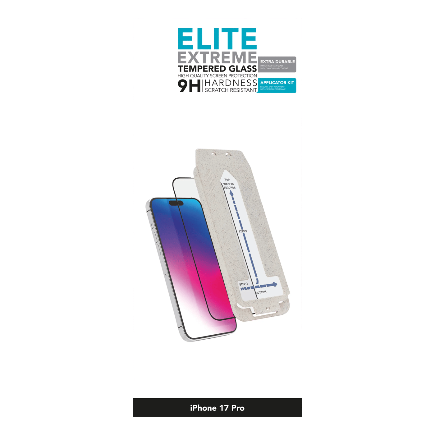 Linocell Elite Extreme Extra Durable Skjermbeskytter for iPhone 17 Pro / 18 Pro